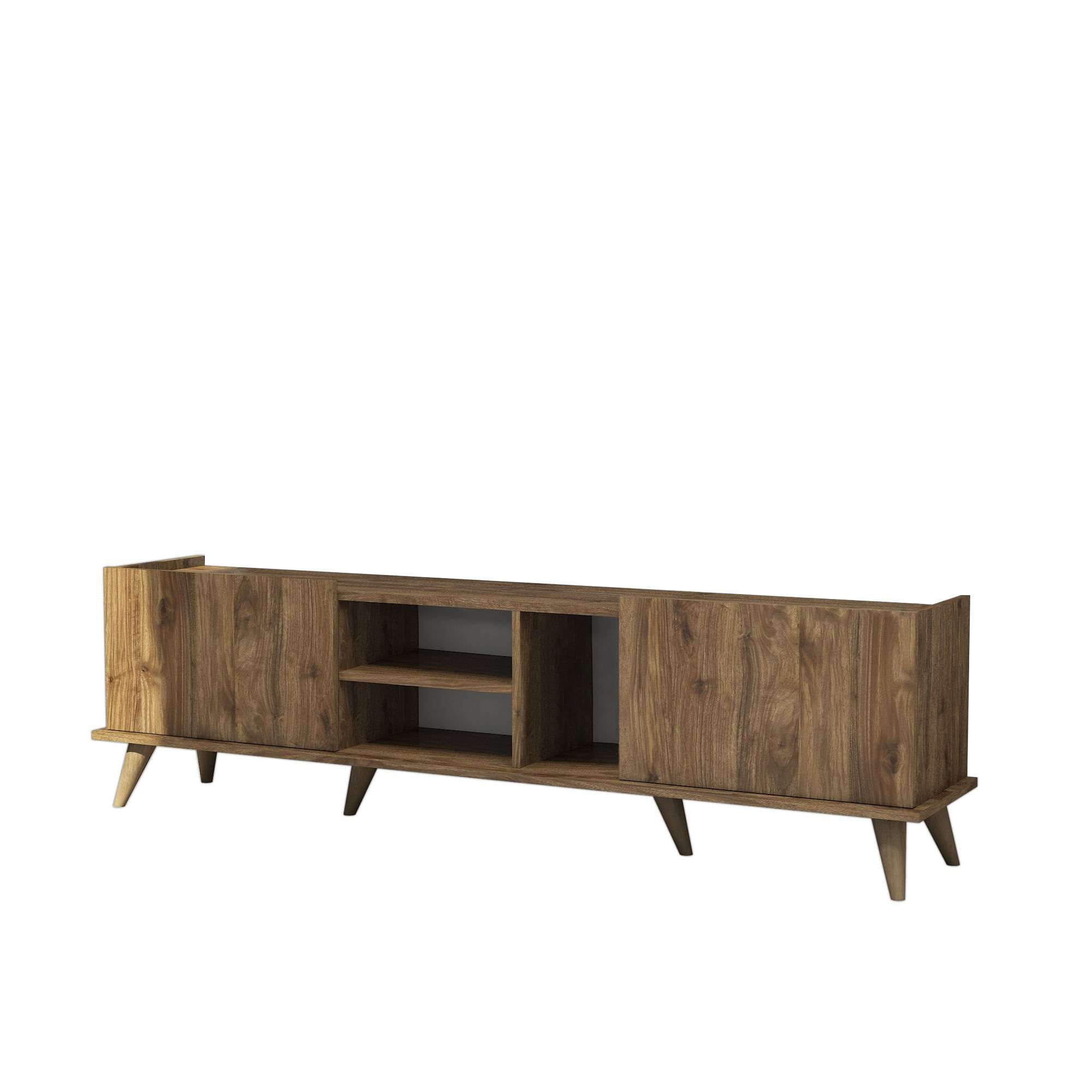 Comoda tv, Hanah Home, pal melaminat, nuc, 180x34x52 cm, 389MZA1101 — imaginea 2