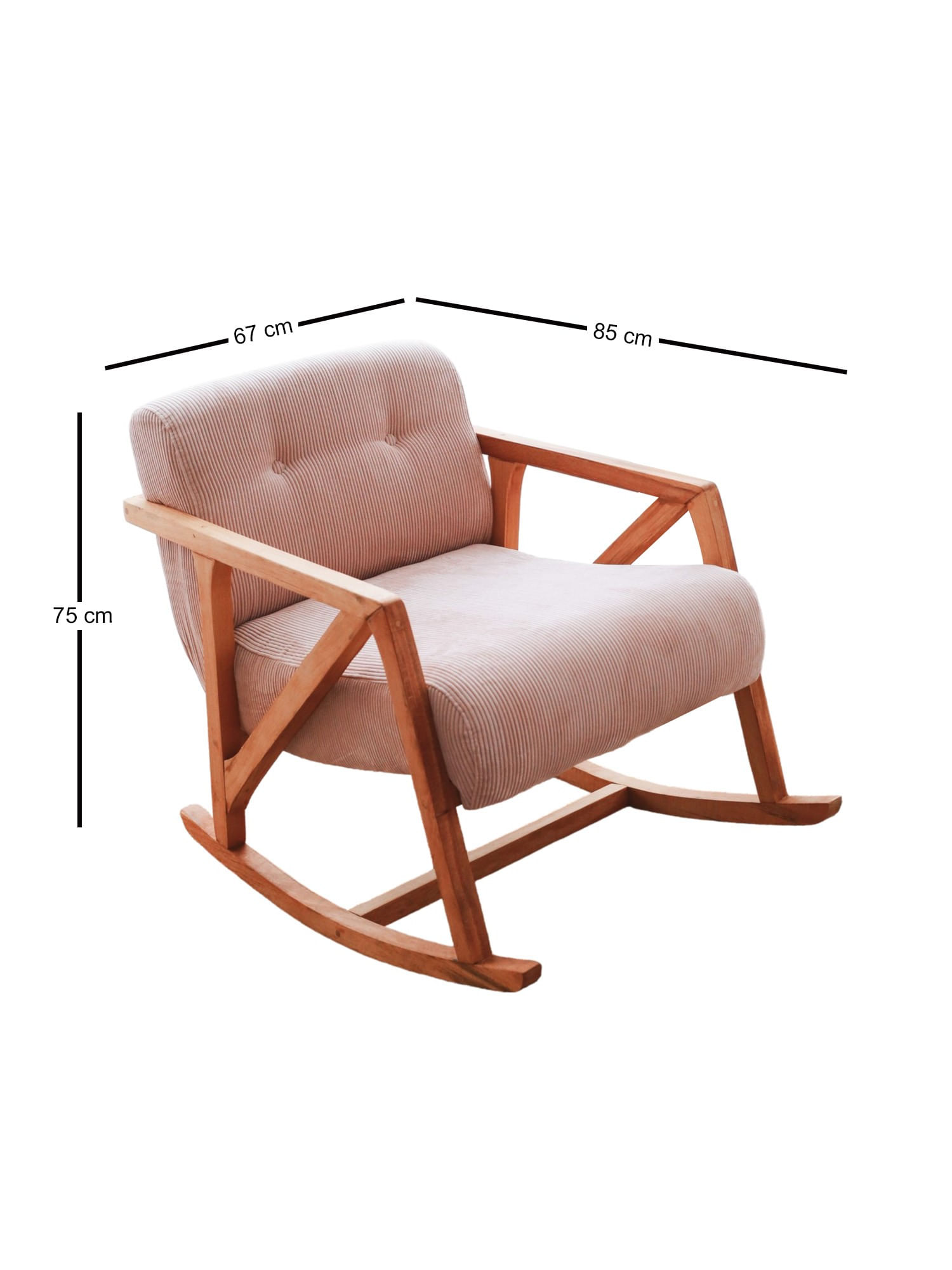 Fotoliu, Atelier Del Sofa, catifea, roz, 85x67x75 cm — imaginea 2