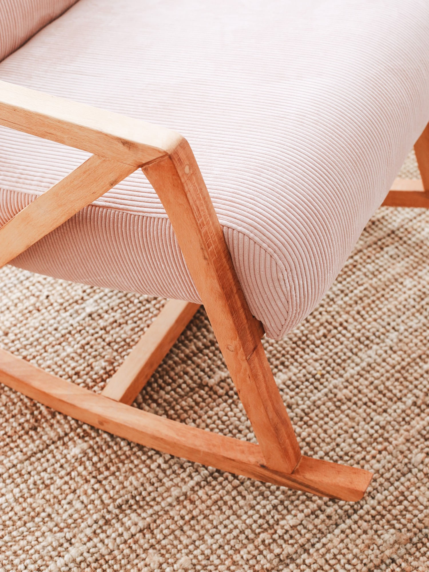Fotoliu, Atelier Del Sofa, catifea, roz, 85x67x75 cm — imaginea 5