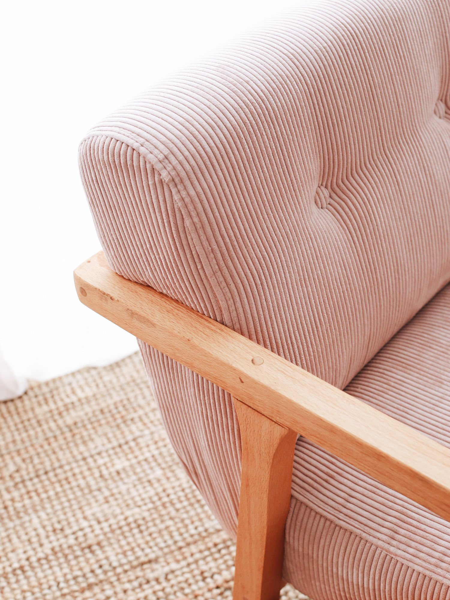 Fotoliu, Atelier Del Sofa, catifea, roz, 85x67x75 cm — imaginea 6