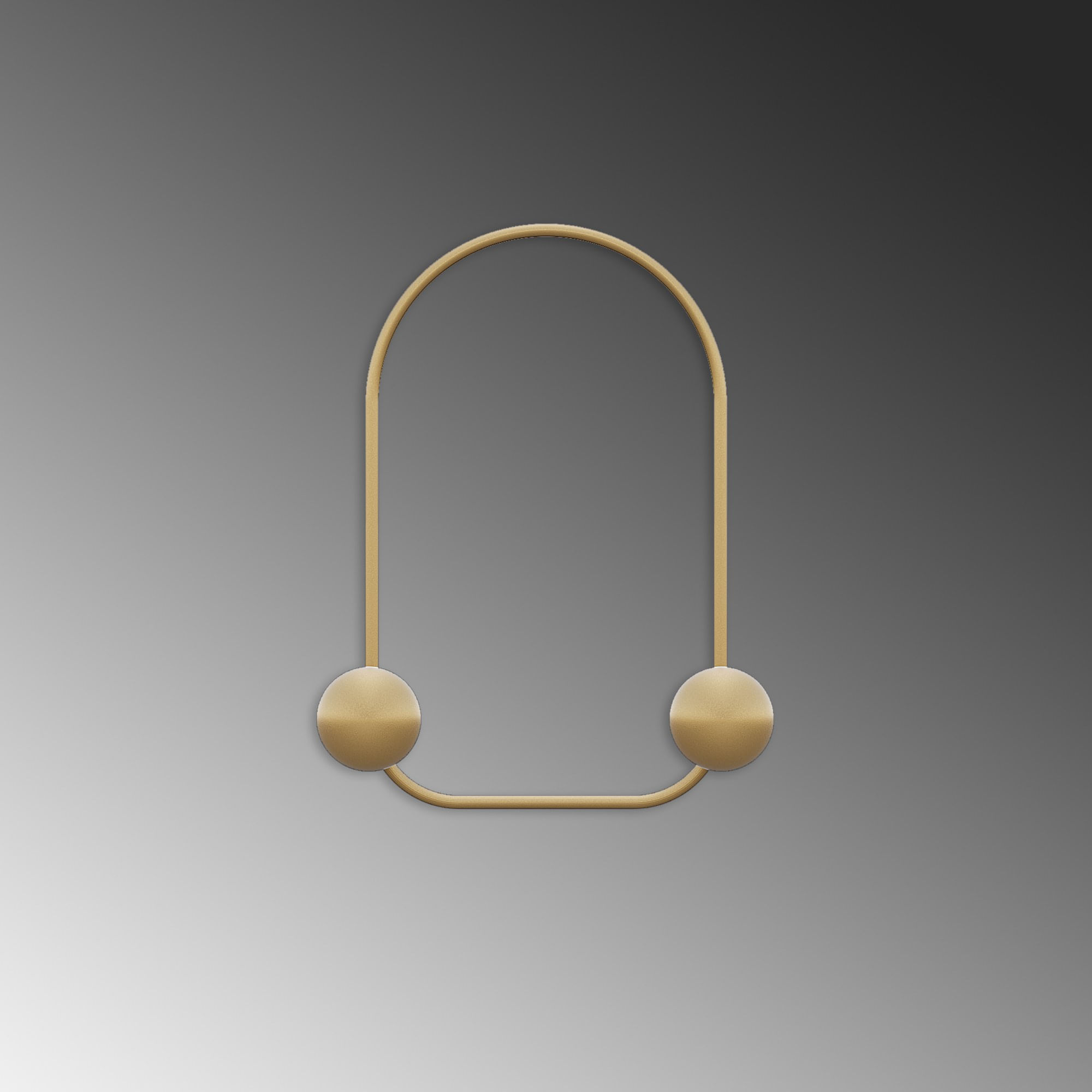 Carlig de perete, Wallxpert, metal, auriu, 25x7x33 cm — imaginea 3