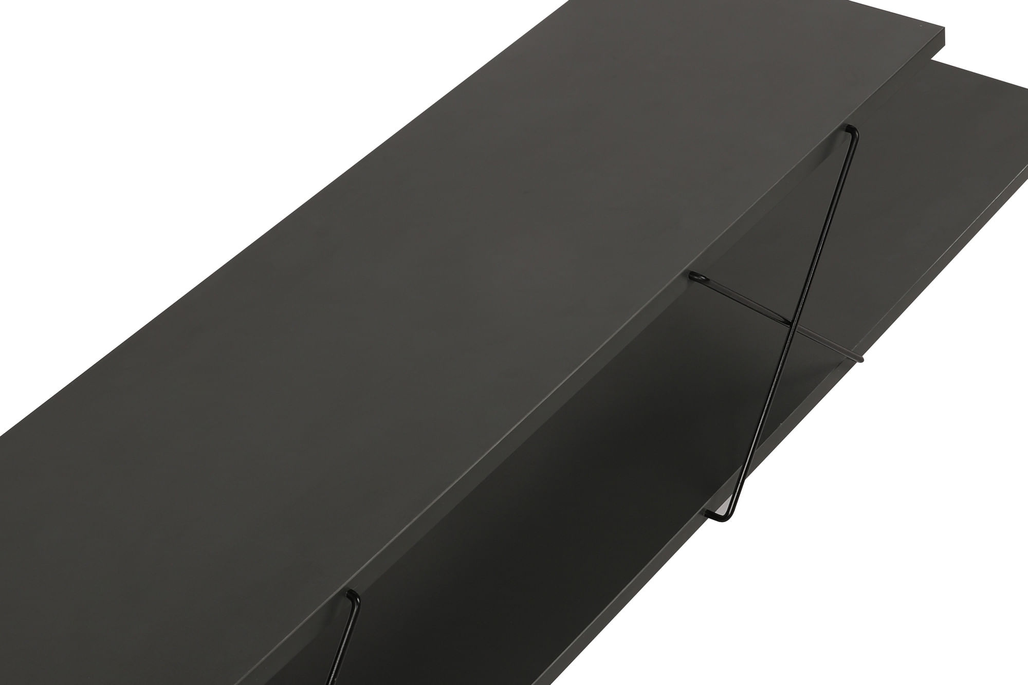 Comoda tv, Hanah Home, pal melaminat, antracit, 120x40x30 cm