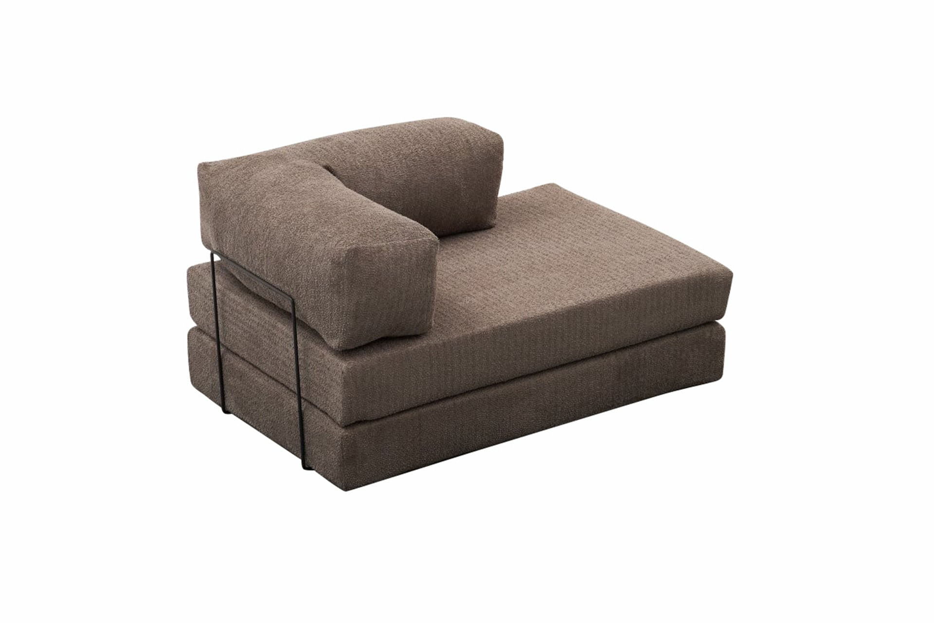 Canapea 2 locuri, Atelier Del Sofa, 100% chenille, gri, 140x75x95 cm — imaginea 2