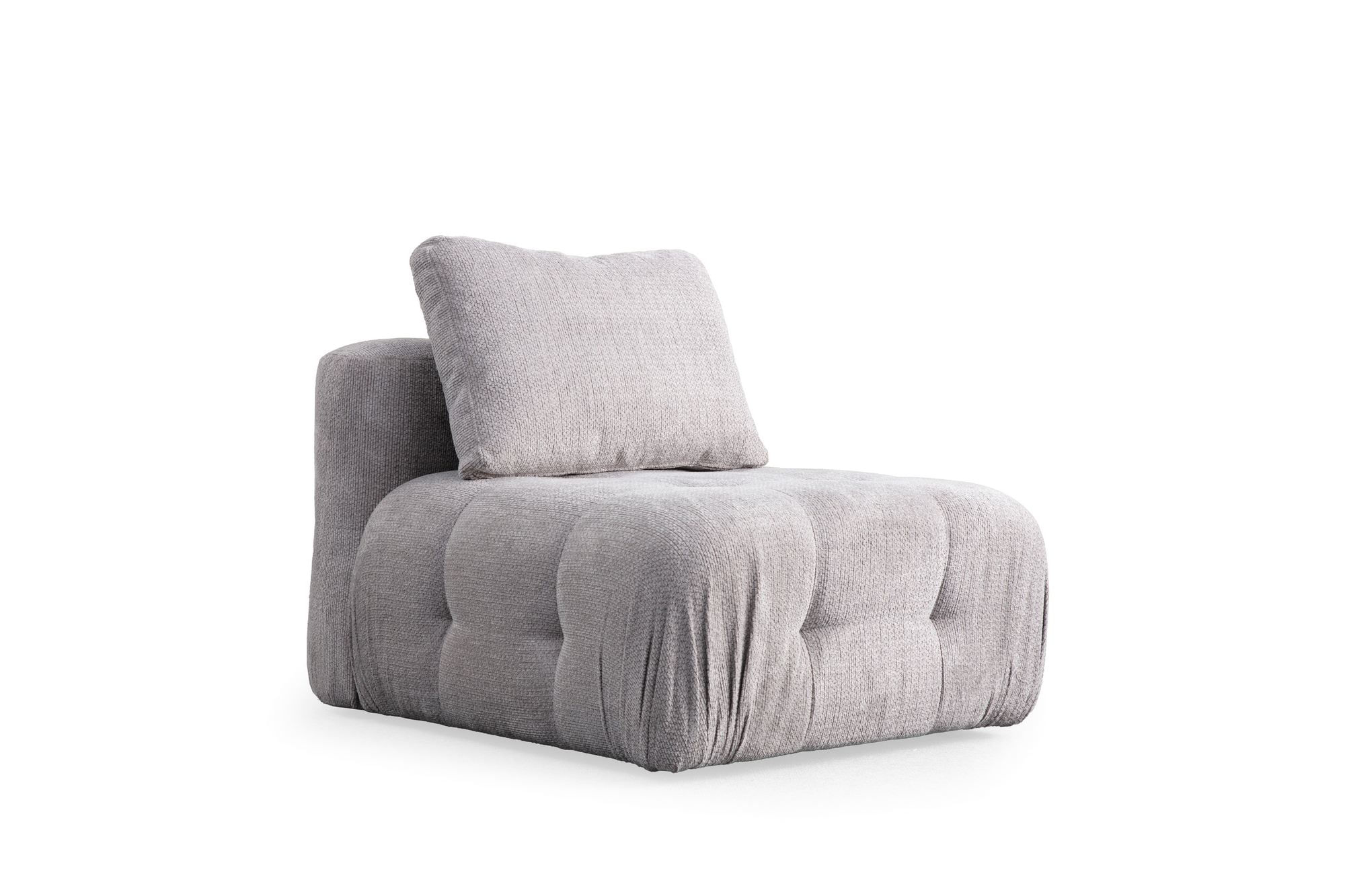 Canapea 3 locuri, Atelier Del Sofa, lemn fag si pal, gri deschis, 290x100x65 cm — imaginea 5