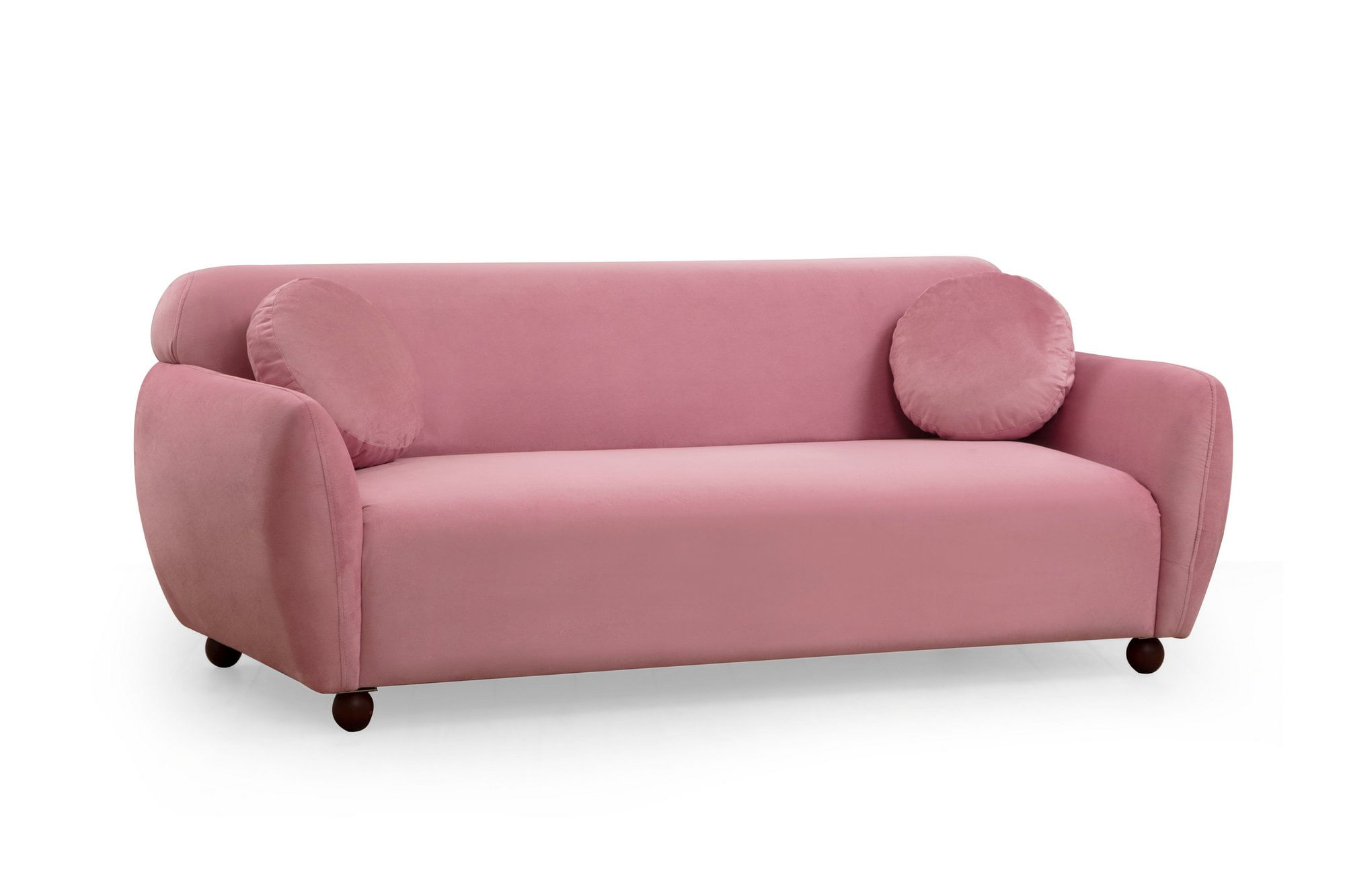 Canapea 3 locuri, Atelier Del Sofa, poliester, dusty rose, 223x83x86 cm — imaginea 2