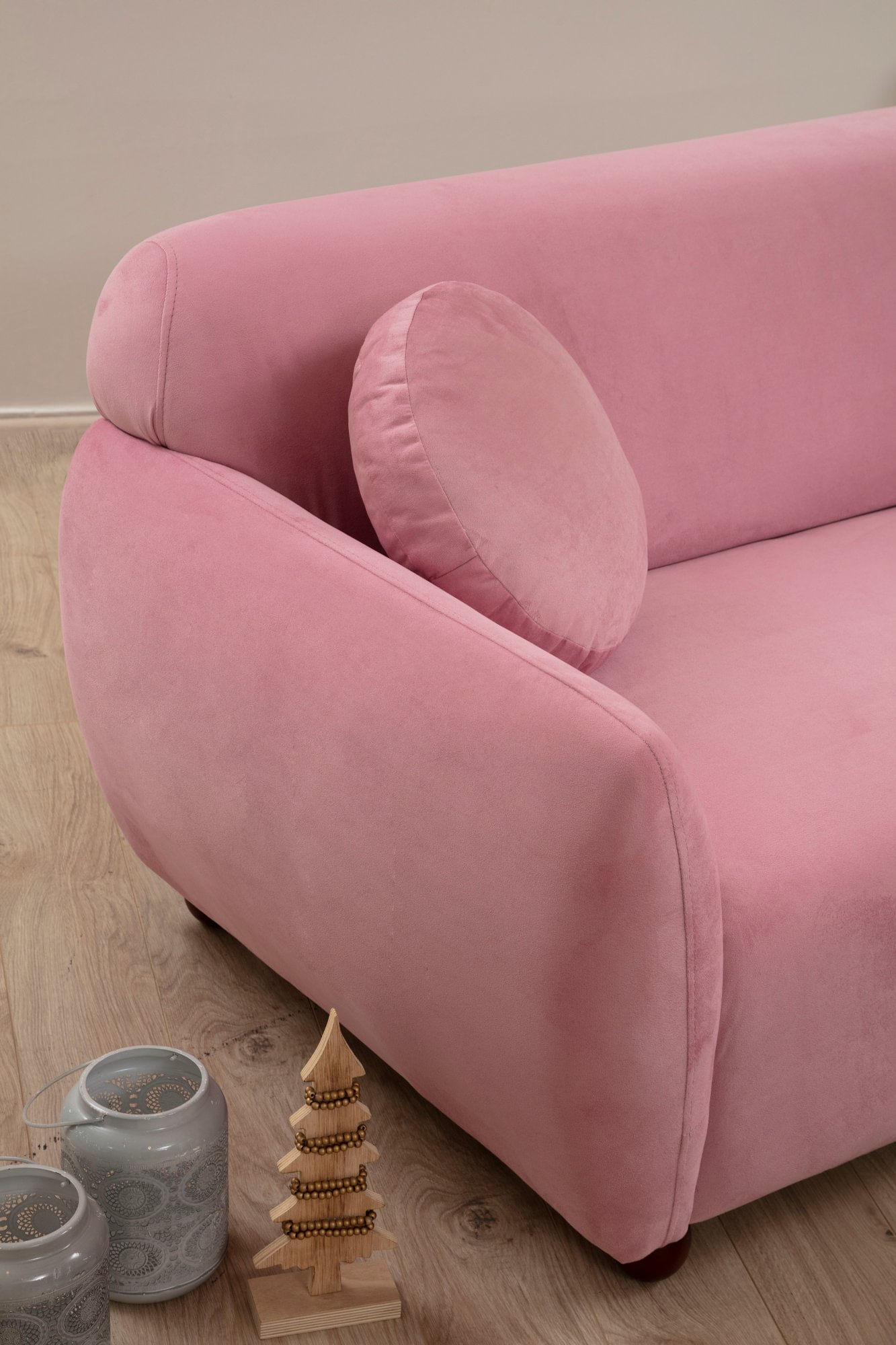 Canapea 3 locuri, Atelier Del Sofa, poliester, dusty rose, 223x83x86 cm — imaginea 6
