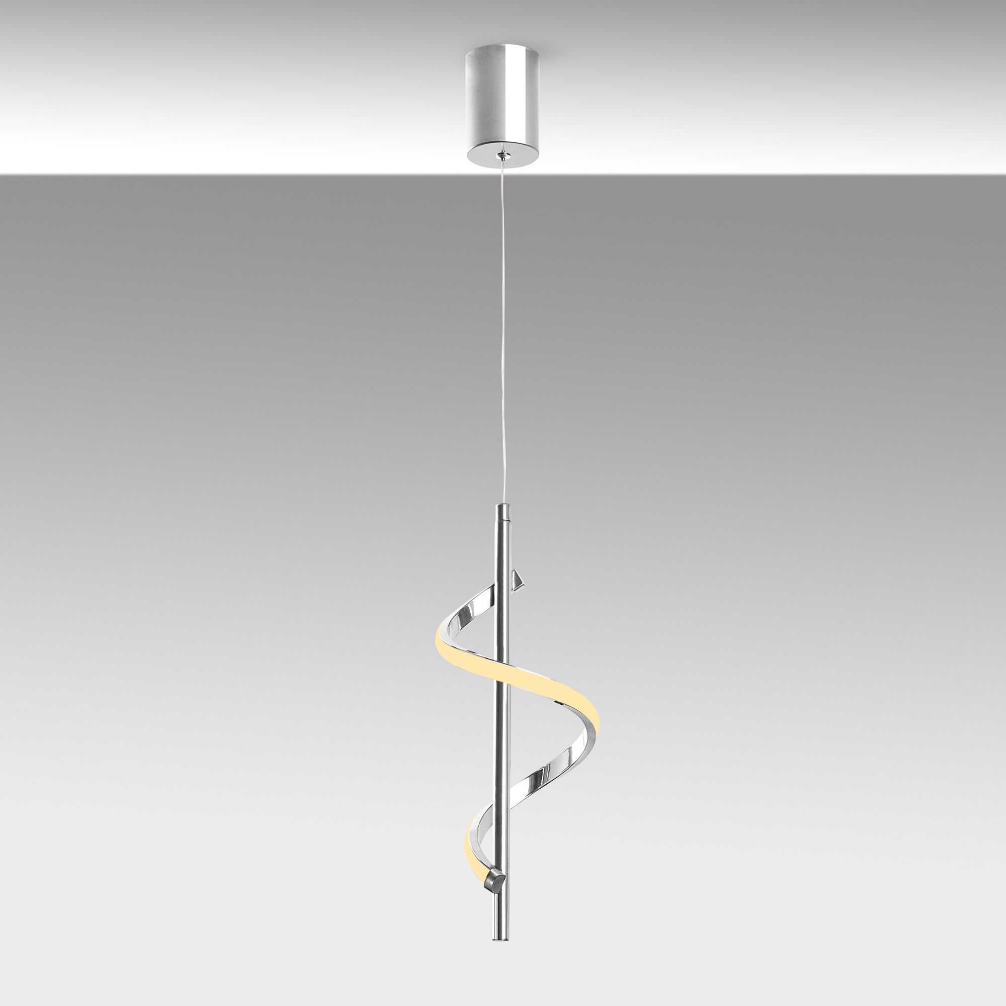 Candelabru, Opviq, metal, crom, 16x16x50-100 cm