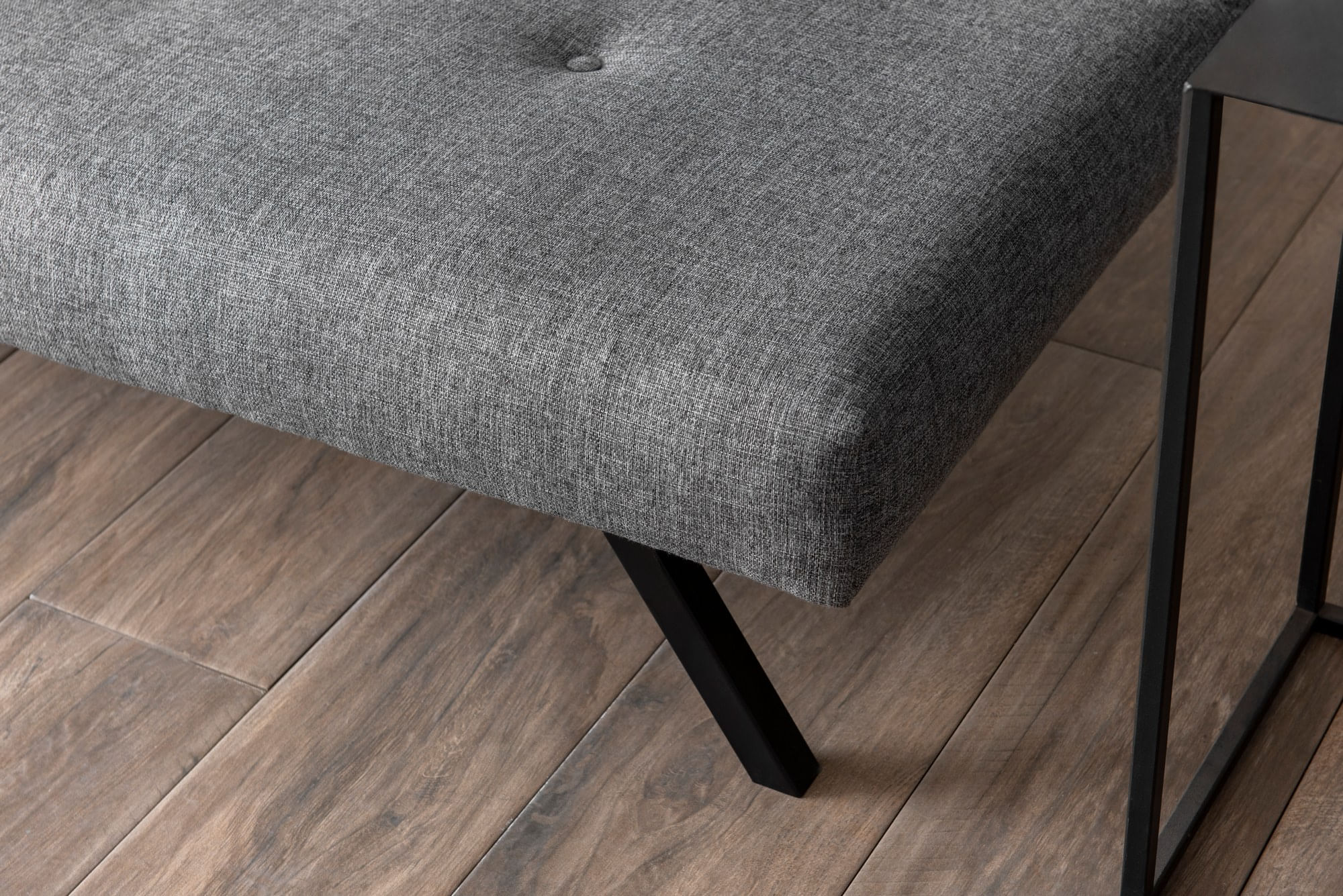 Canapea extensibila 3 locuri, Atelier Del Sofa, metal, gri deschis, 180x102 cm — imaginea 4