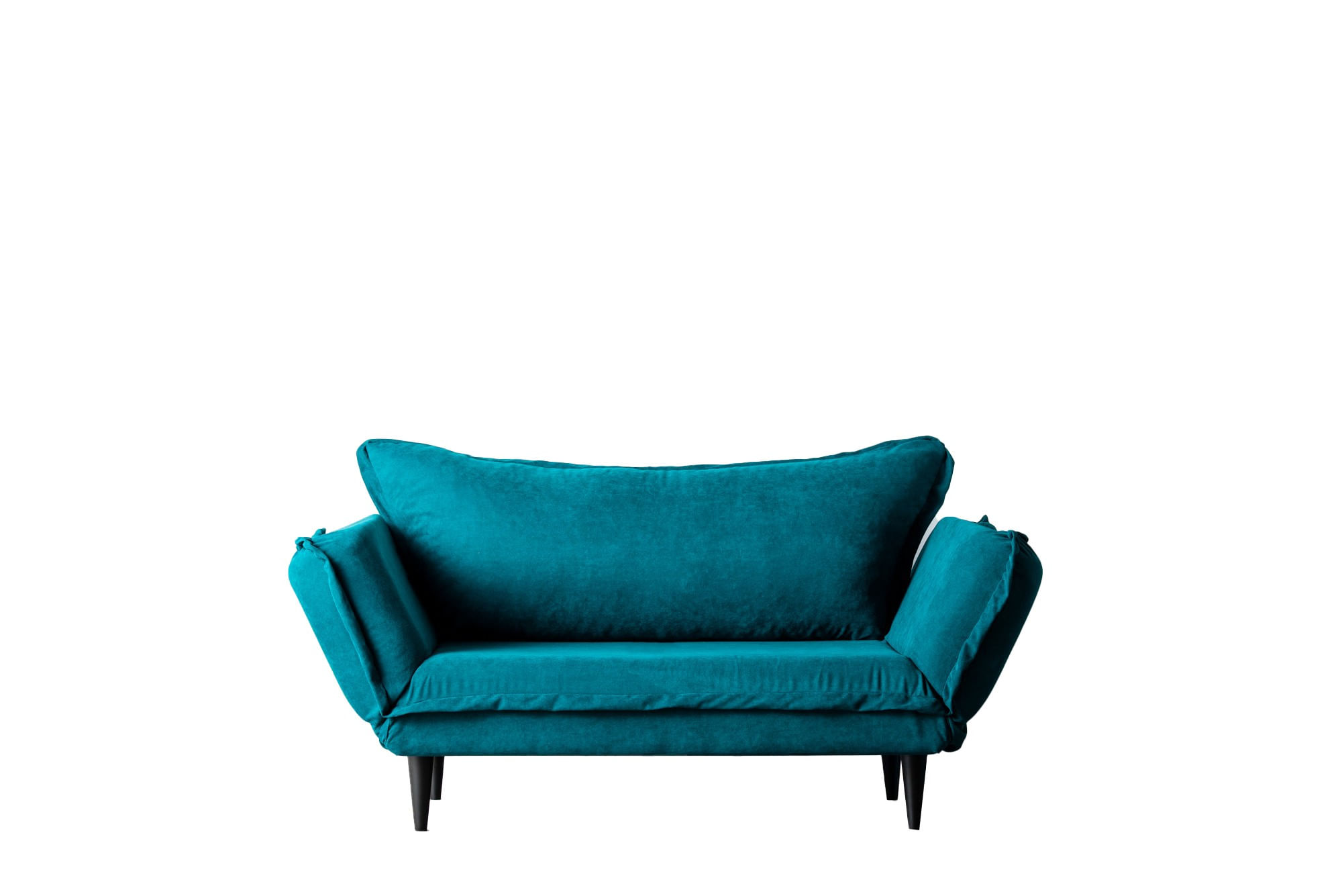 Canapea extensibila, Hanah Home, stofa, verde petrol, 150x85x60 cm — imaginea 13