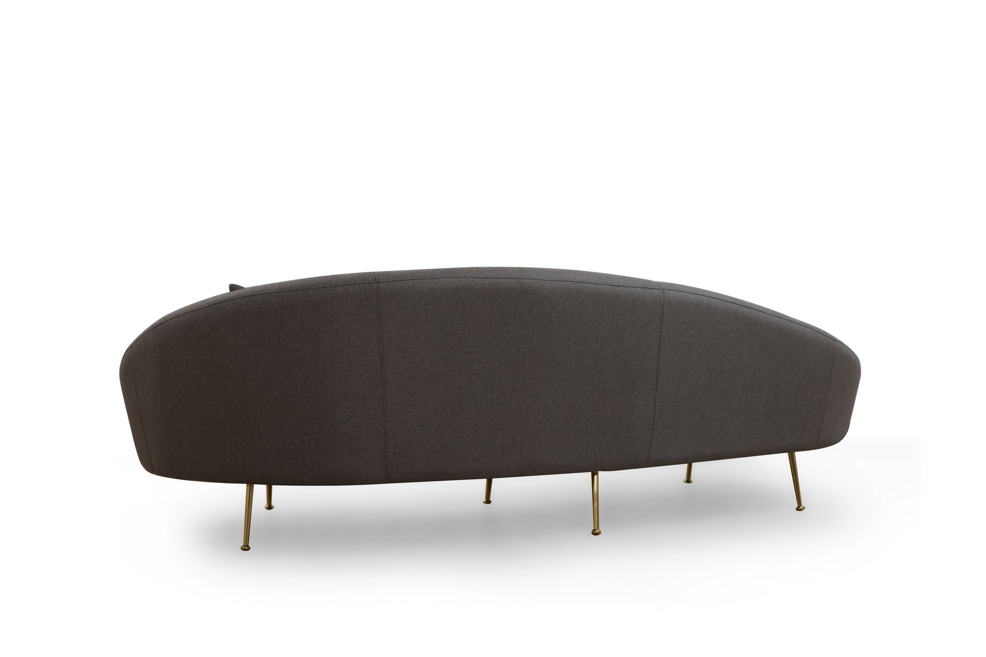 Canapea 3 locuri, Hanah Home, lemn fag si pal, gri inchis, 255x120x85 cm — imaginea 5