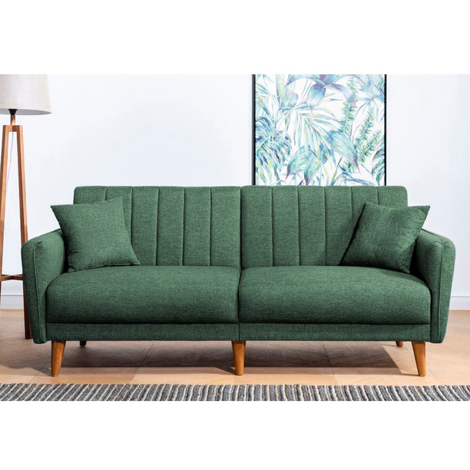 Canapea extensibila 3 locuri, Hanah Home, in, verde, 210x80x90 cm - 4 | YEO