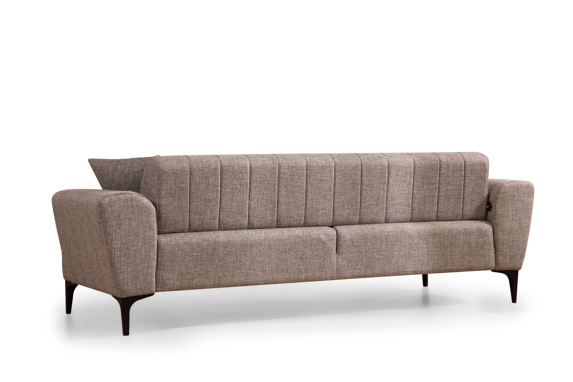 Canapea extensibila 3 locuri, Atelier Del Sofa, lemn fag si placi aglomerate, maro deschis, 230x95x77 cm — imaginea 8