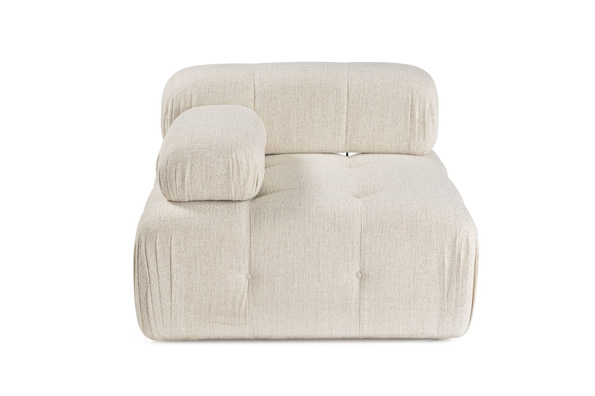 Canapea 1 loc, Atelier Del Sofa, lemn fag, crem, 100x100x80 cm — imaginea 6
