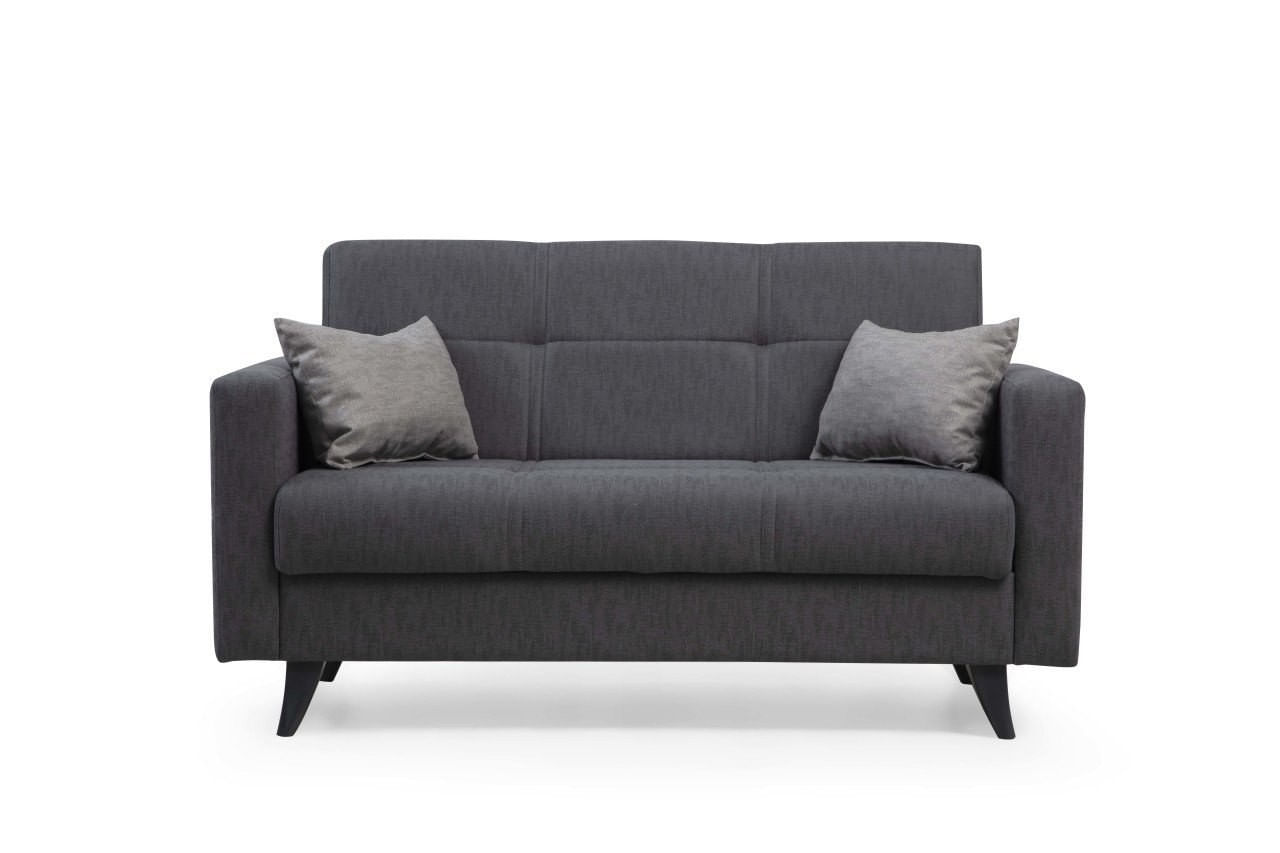 Canapea extensibila, Atelier Del Sofa, cadru metal lemn, gri inchis, 151x86x75 cm — imaginea 4
