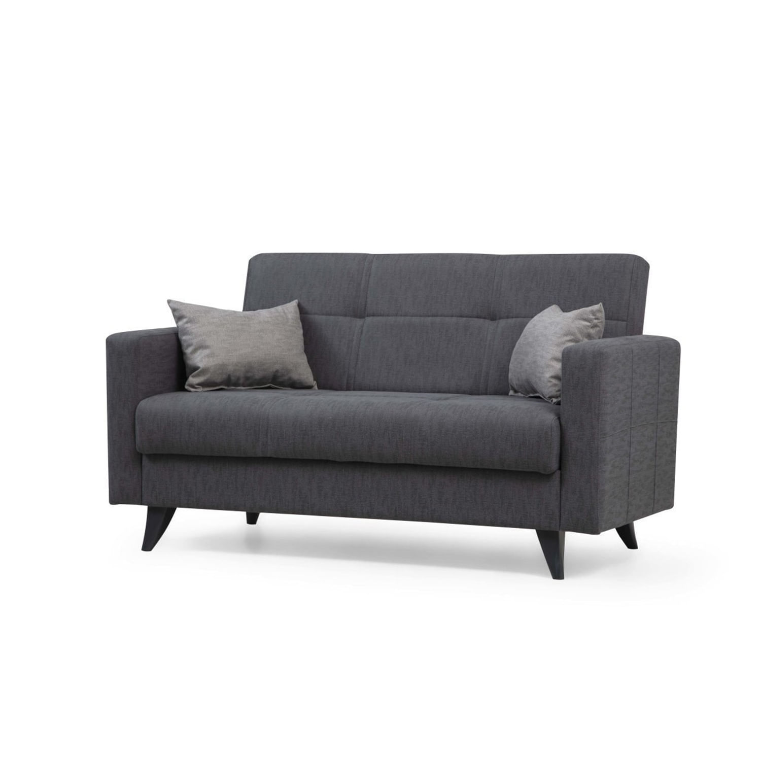 Canapea extensibila, Atelier Del Sofa, cadru metal lemn, gri inchis, 151x86x75 cm — imaginea 9