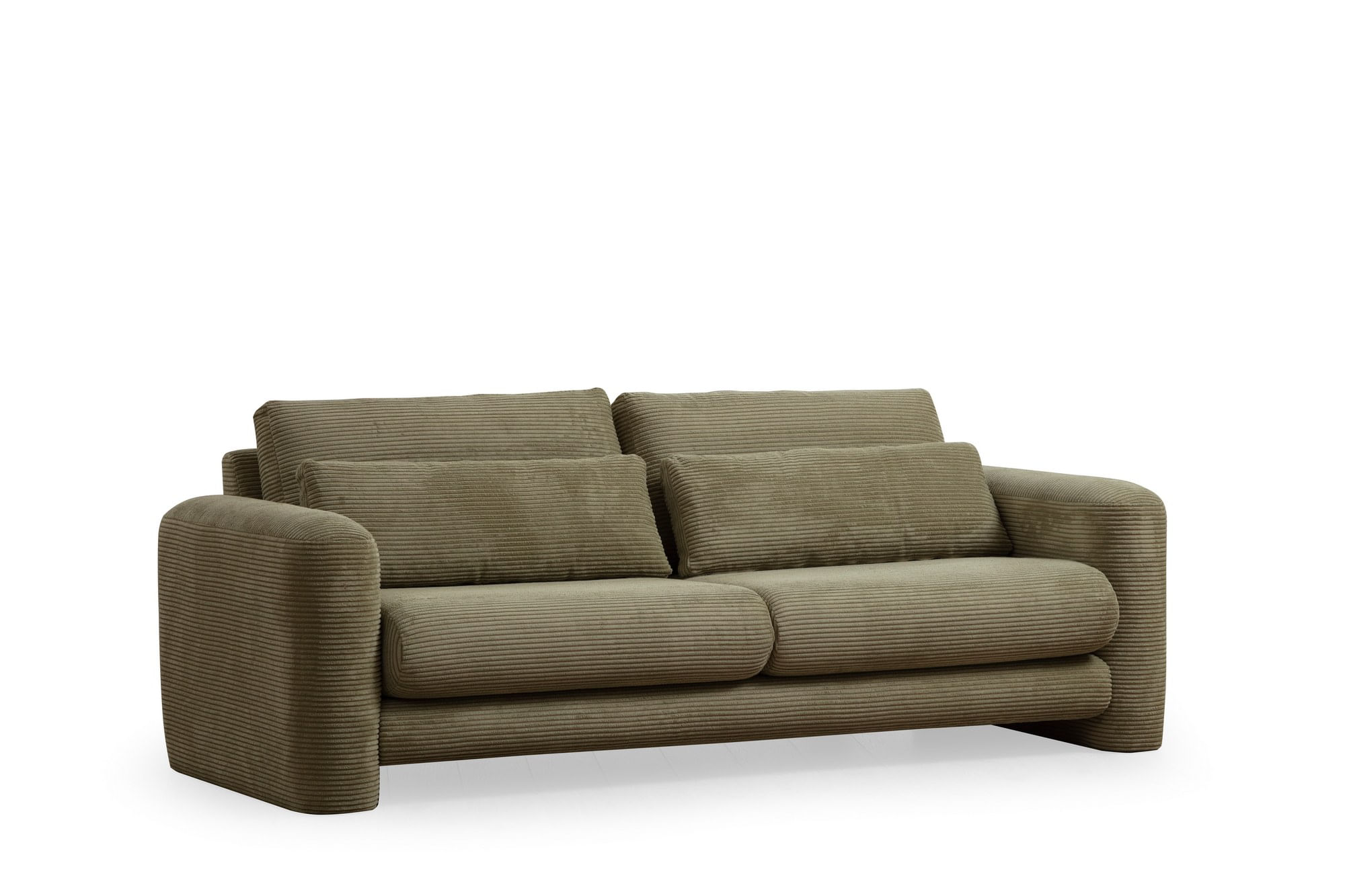 Canapea 3 locuri, Hanah Home, lemn fag si pal, verde, 215x97x73 cm — imaginea 8