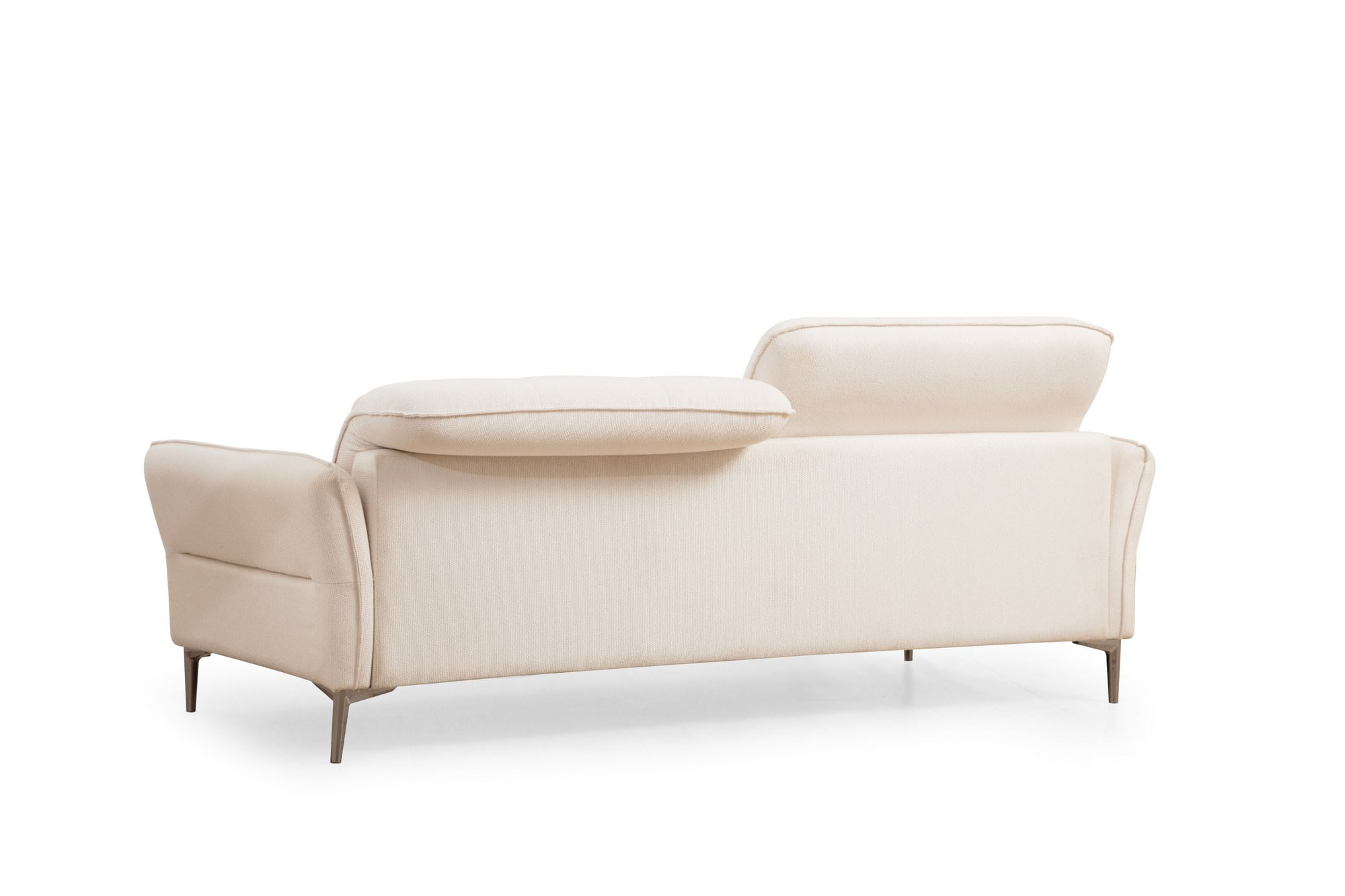 Canapea 3 locuri, Hanah Home, lemn fag si pal, alb, 230x100x96 cm — imaginea 4
