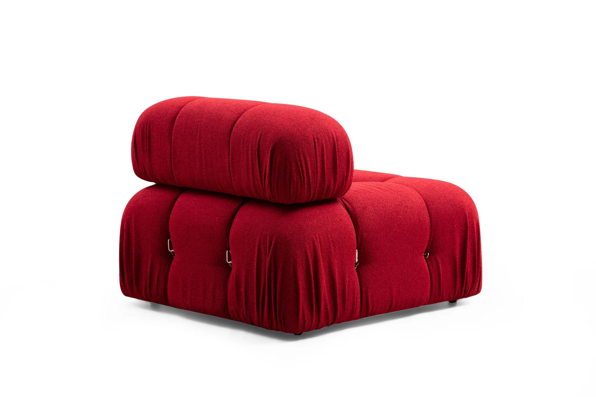 Canapea 1 loc, Hanah Home, lemn fag si pal, rosu, 95x95x75 cm — imaginea 5