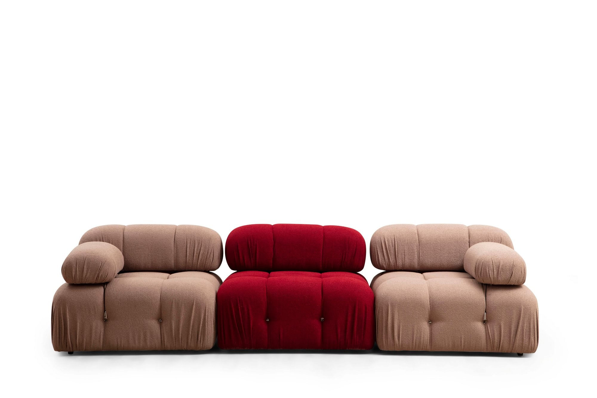 Canapea 1 loc, Hanah Home, lemn fag si pal, rosu, 95x95x75 cm — imaginea 11