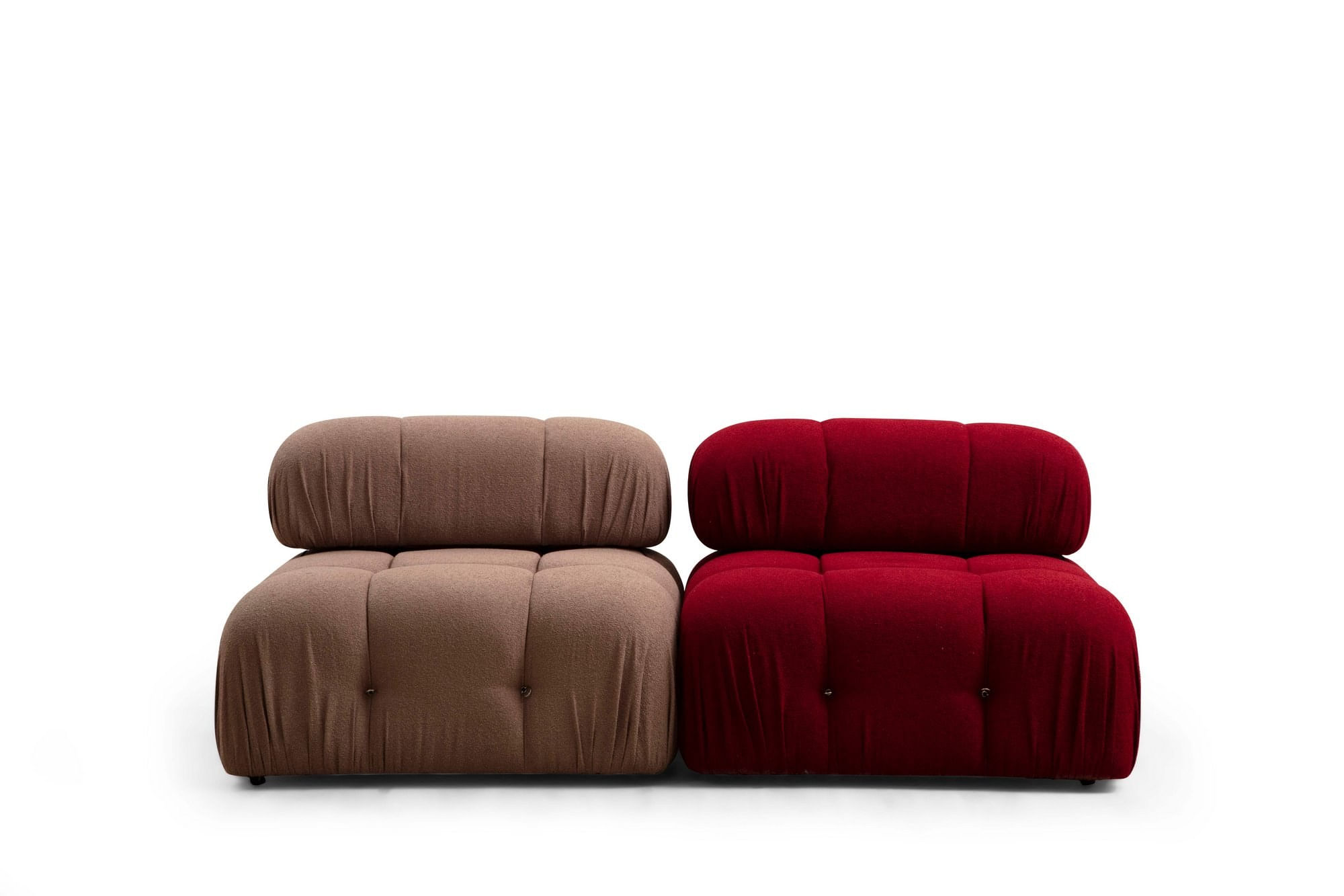 Canapea 1 loc, Hanah Home, lemn fag si pal, rosu, 95x95x75 cm — imaginea 14
