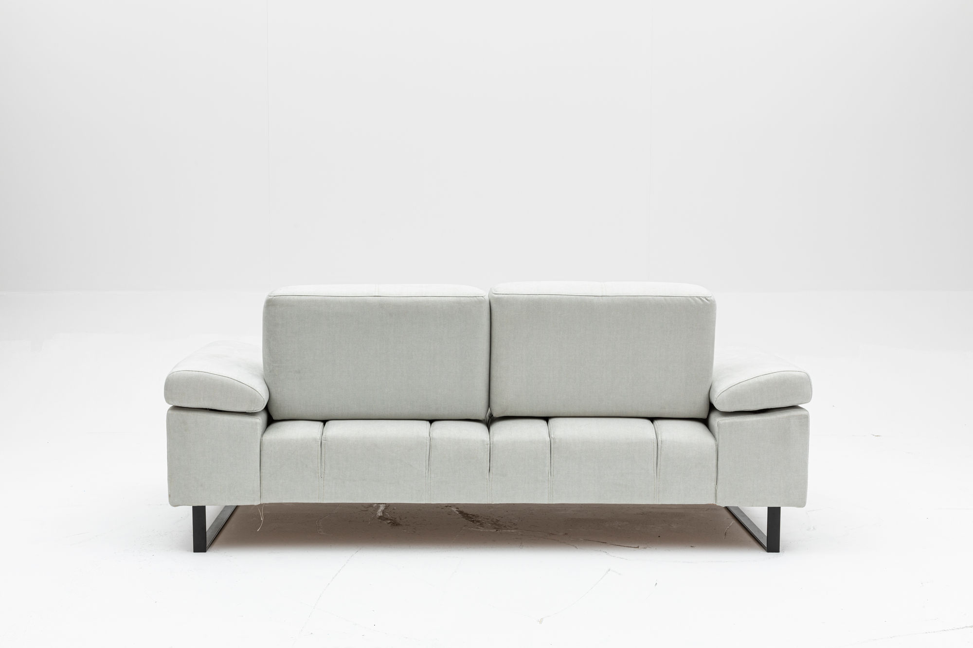 Canapea extensibila, Hanah Home, lemn de fag si PAL, alb, 199x99x83 cm — imaginea 9