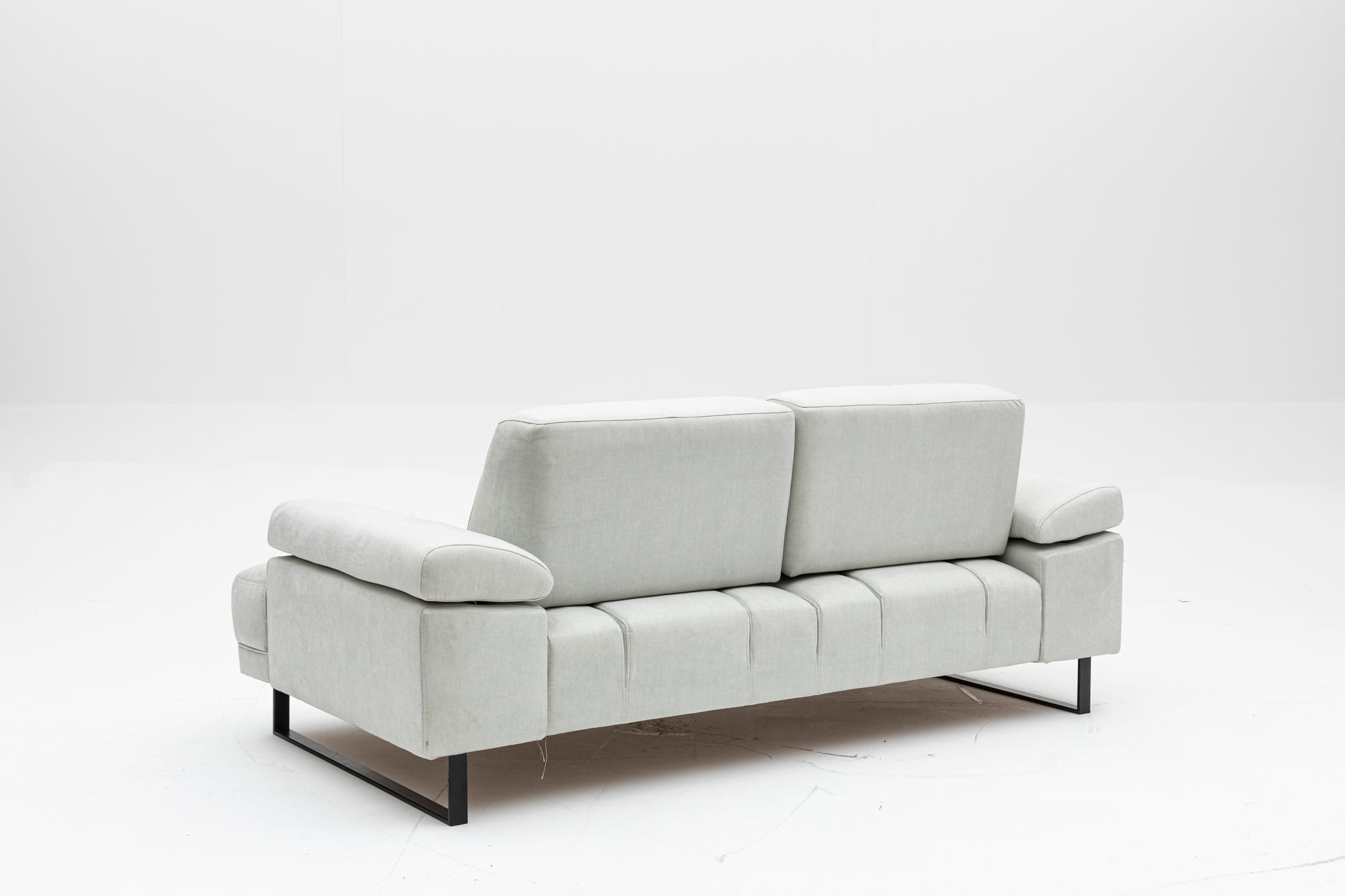 Canapea extensibila, Hanah Home, lemn de fag si PAL, alb, 199x99x83 cm — imaginea 10