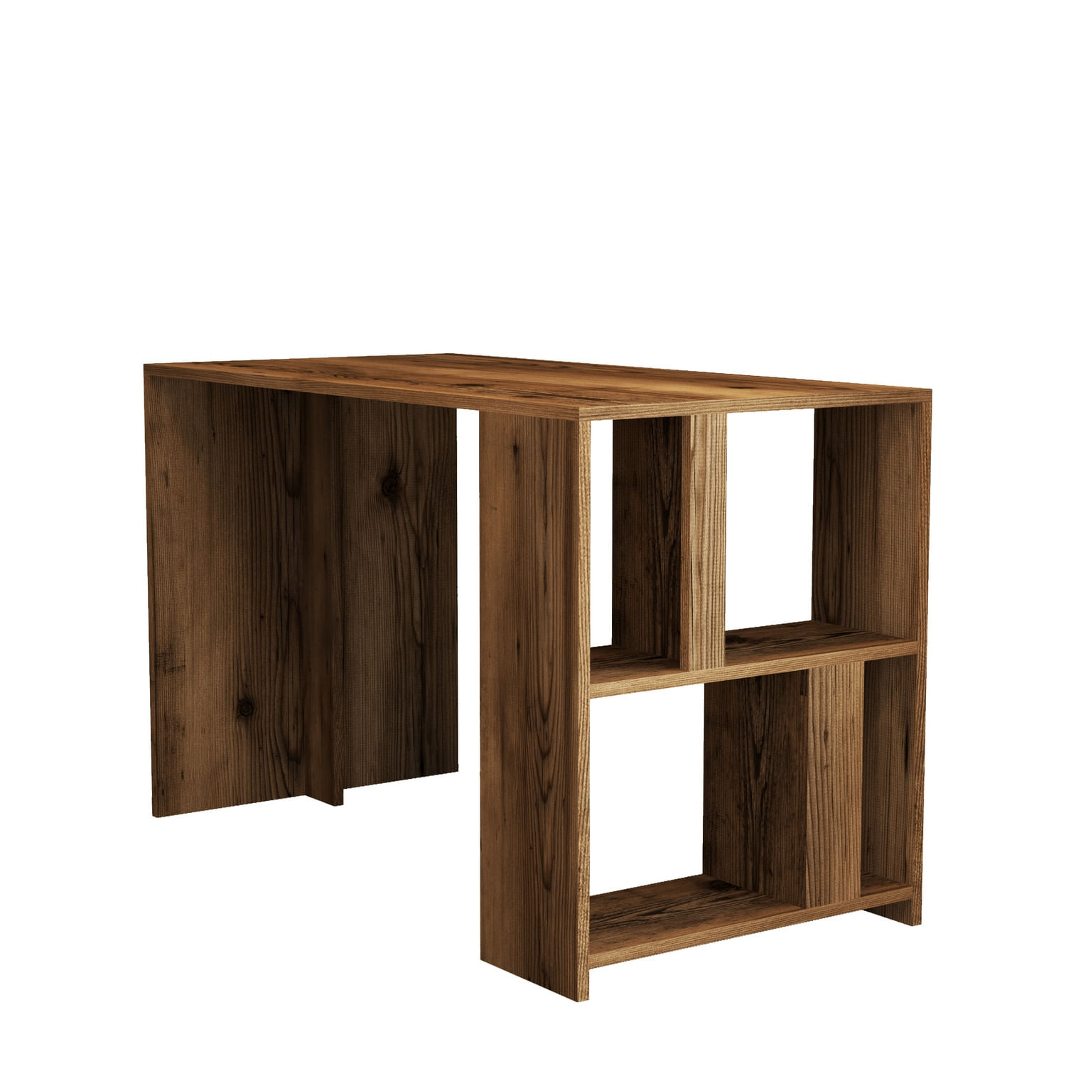 Birou, Hanah Home, pal melaminat, nuc, 120x60x75.4 cm — imaginea 3