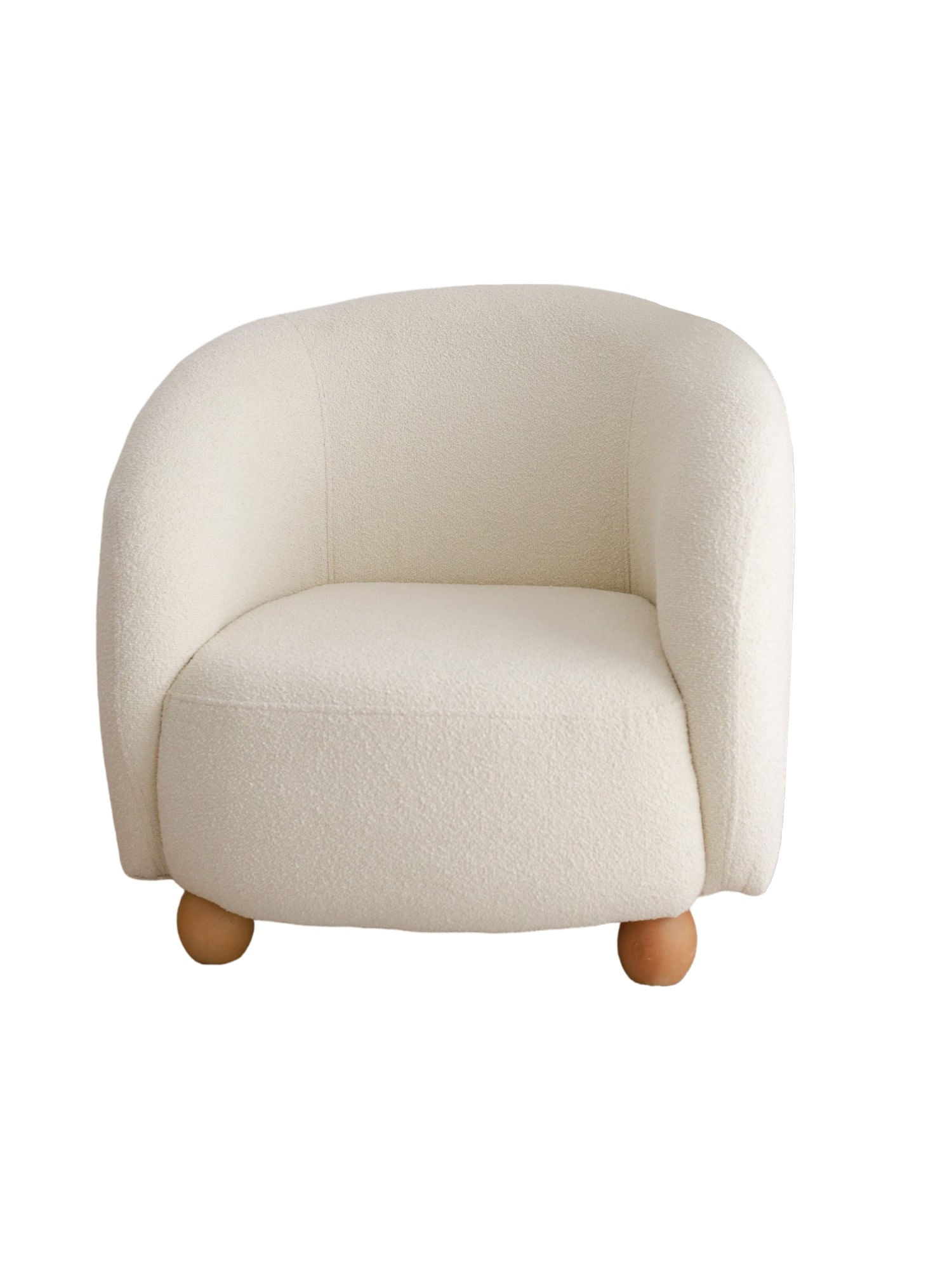Fotoliu, Atelier Del Sofa, teddy, alb, 82x80x77 cm — imaginea 2