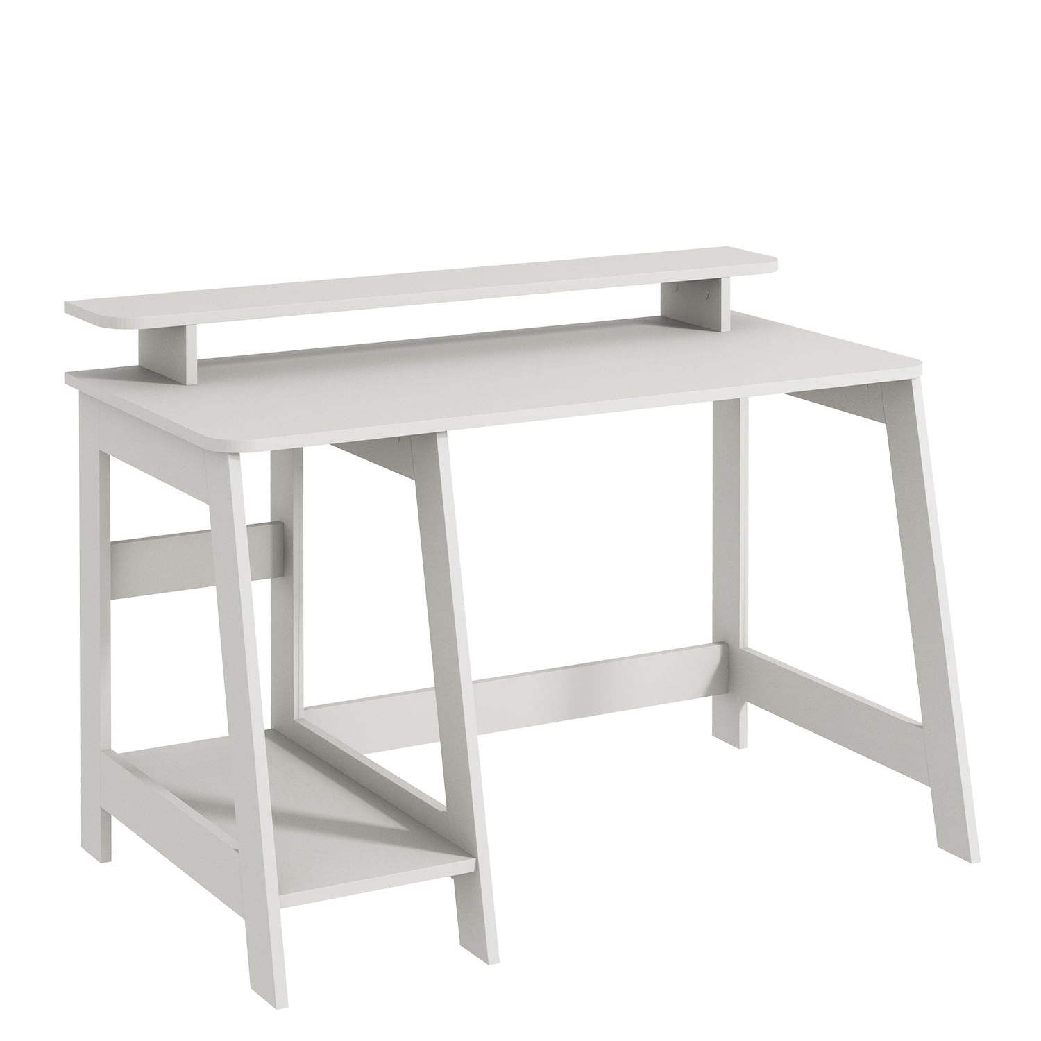 Birou de studiu, Hanah Home, pal melaminat, alb, 120x60x73 cm — imaginea 4