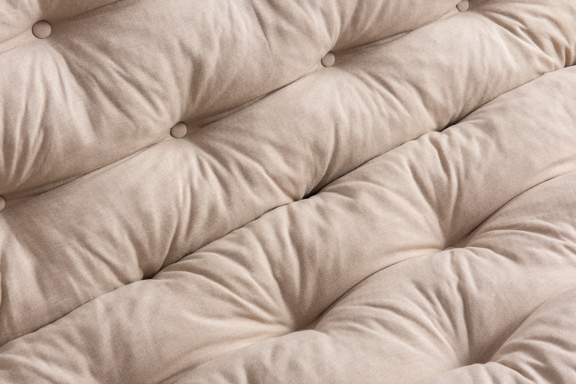 Canapea extensibila, Atelier Del Sofa, metal si in, crem, 200x92x82 cm — imaginea 2