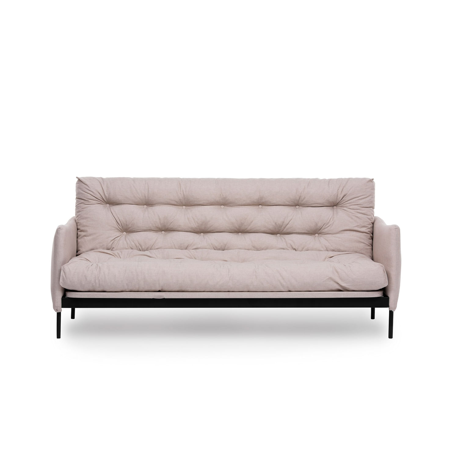 Canapea extensibila, Atelier Del Sofa, metal si in, crem, 200x92x82 cm — imaginea 5