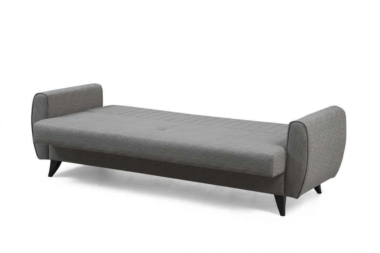 Canapea extensibila, Atelier Del Sofa, poliester texturat, gri deschis, 214x86x77 cm — imaginea 8