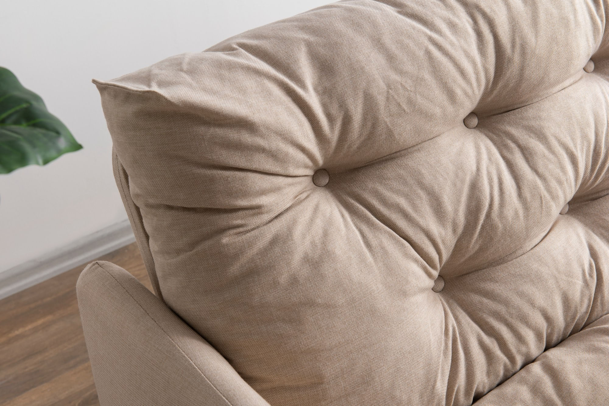 Canapea extensibila, Atelier Del Sofa, metal si in, crem, 200x92x82 cm — imaginea 12
