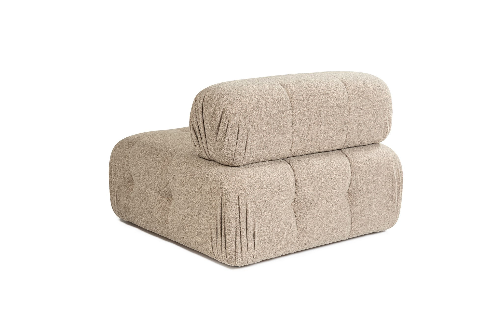 Canapea 1 loc, Atelier Del Sofa, lemn de fag si pal, piersic, 100x100x80 cm — imaginea 3