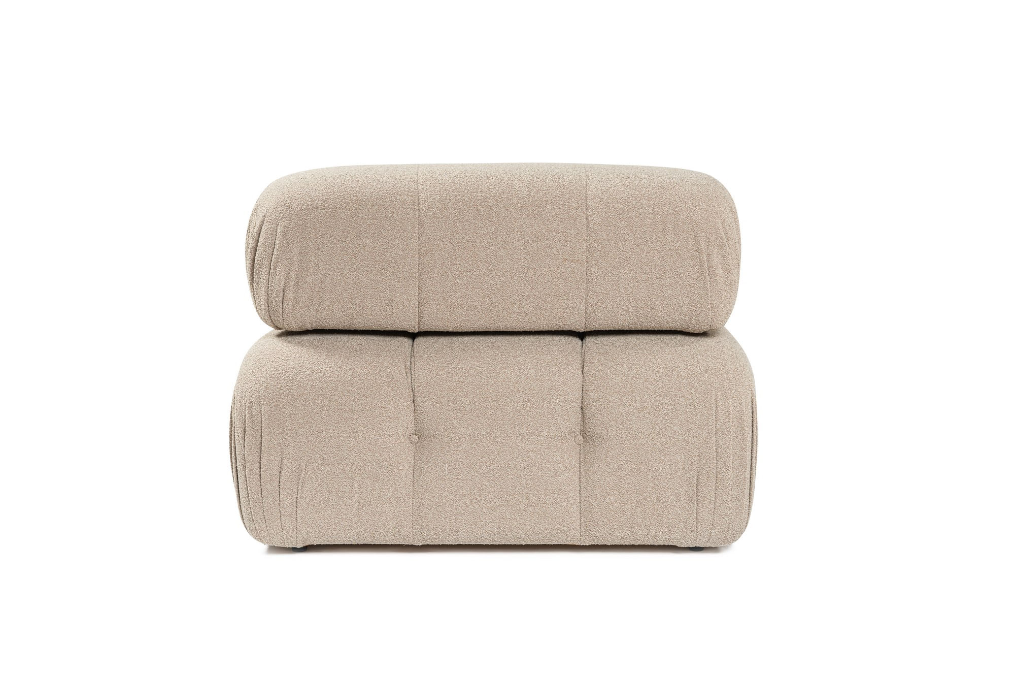 Canapea 1 loc, Atelier Del Sofa, lemn de fag si pal, piersic, 100x100x80 cm — imaginea 4