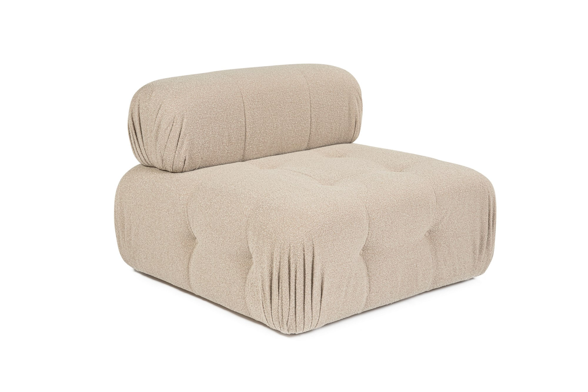 Canapea 1 loc, Atelier Del Sofa, lemn de fag si pal, piersic, 100x100x80 cm — imaginea 6
