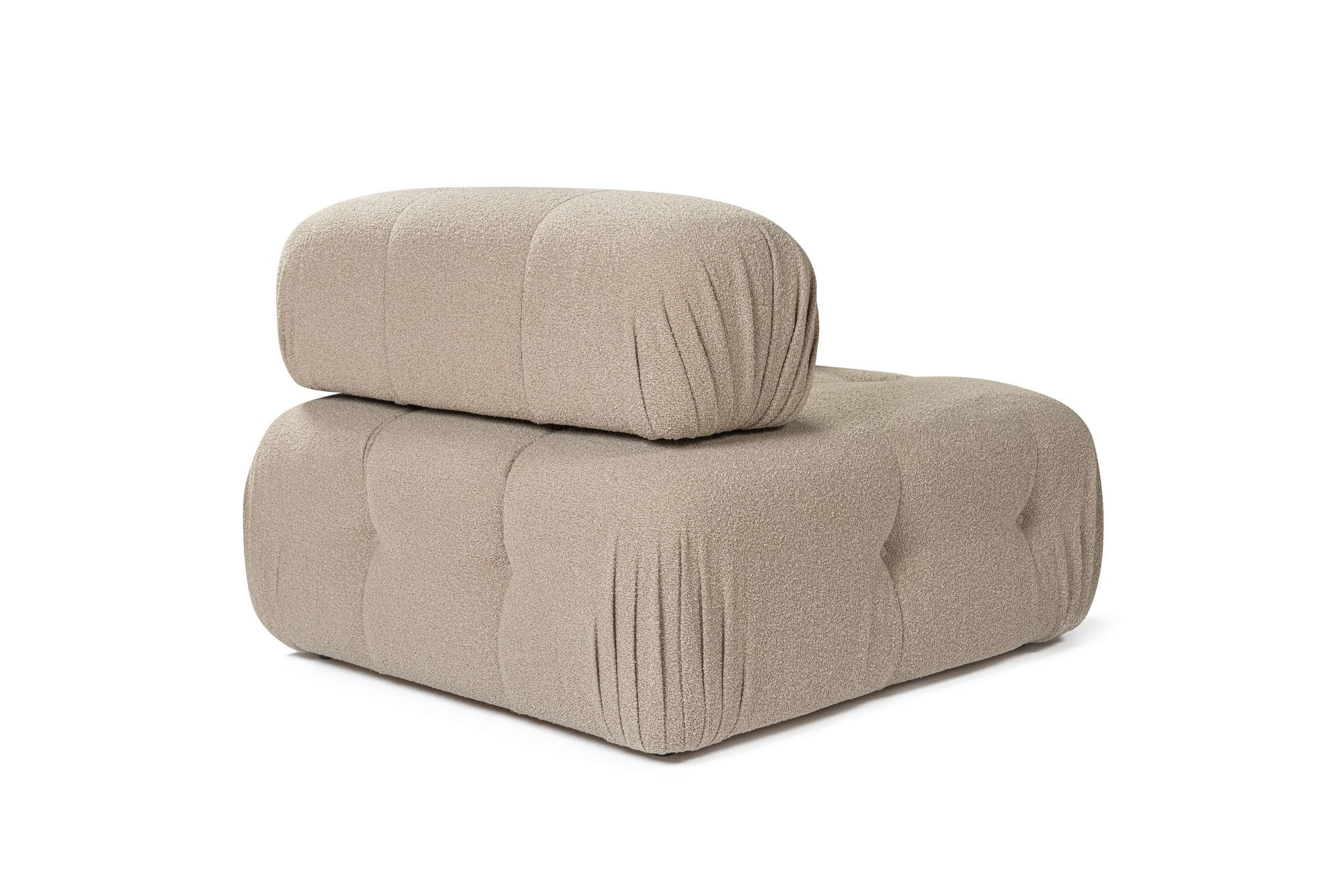 Canapea 1 loc, Atelier Del Sofa, lemn de fag si pal, piersic, 100x100x80 cm — imaginea 9