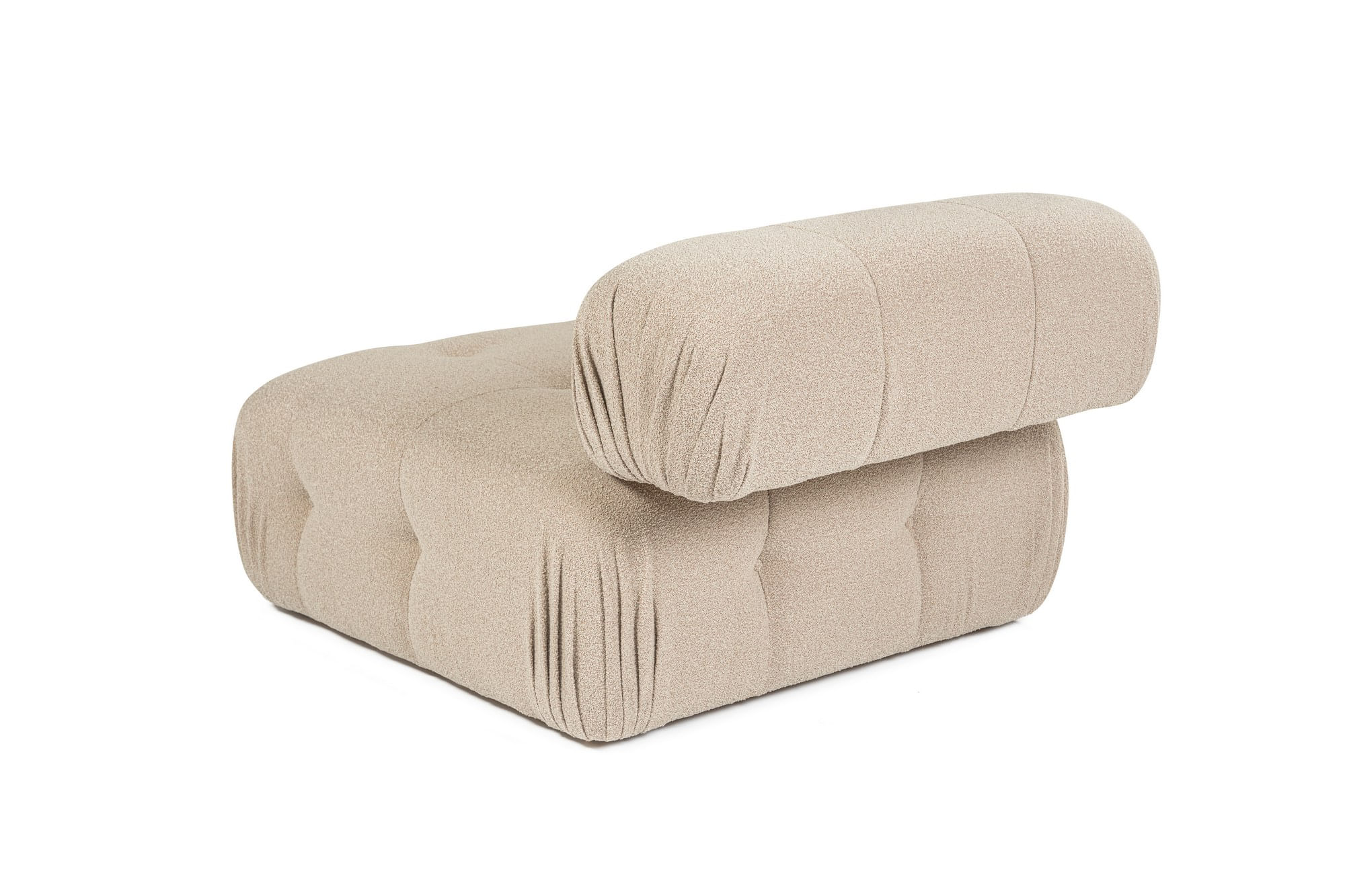 Canapea 1 loc, Atelier Del Sofa, lemn de fag si pal, piersic, 100x100x80 cm — imaginea 10