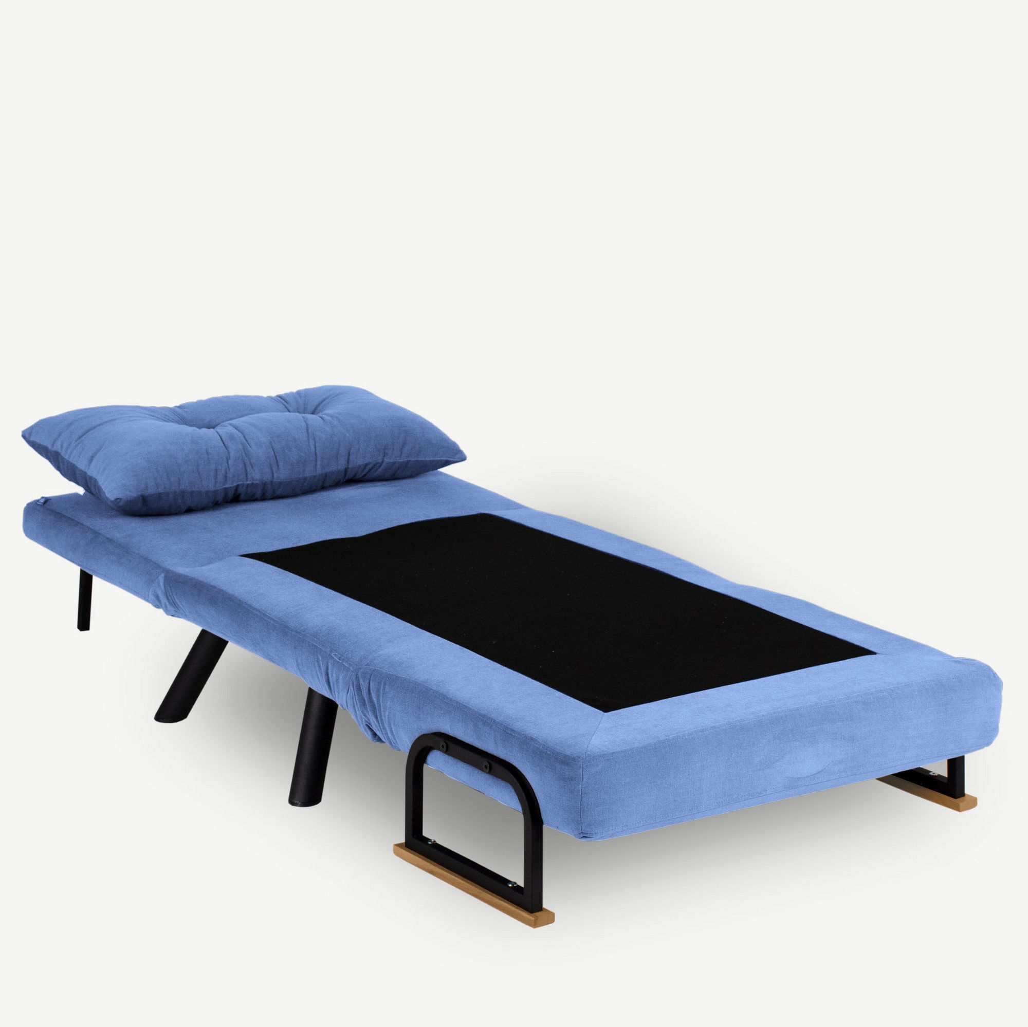 Canapea extensibila, Hanah Home, metal, albastru, 1 loc — imaginea 5