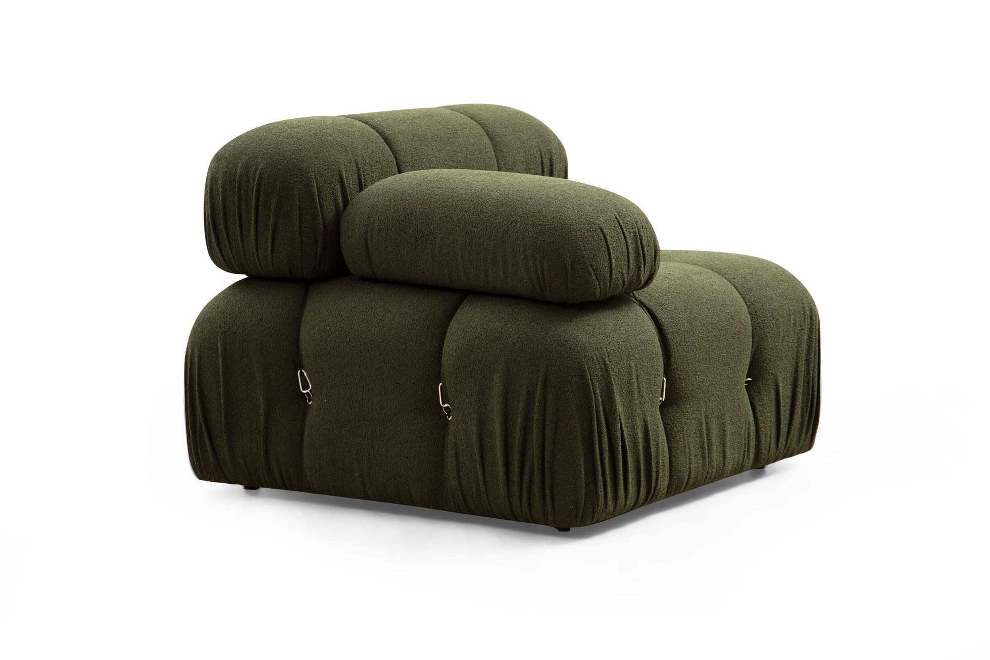 Canapea 1 loc, Hanah Home, lemn de fag si pal, verde, 95x95x75 cm — imaginea 5