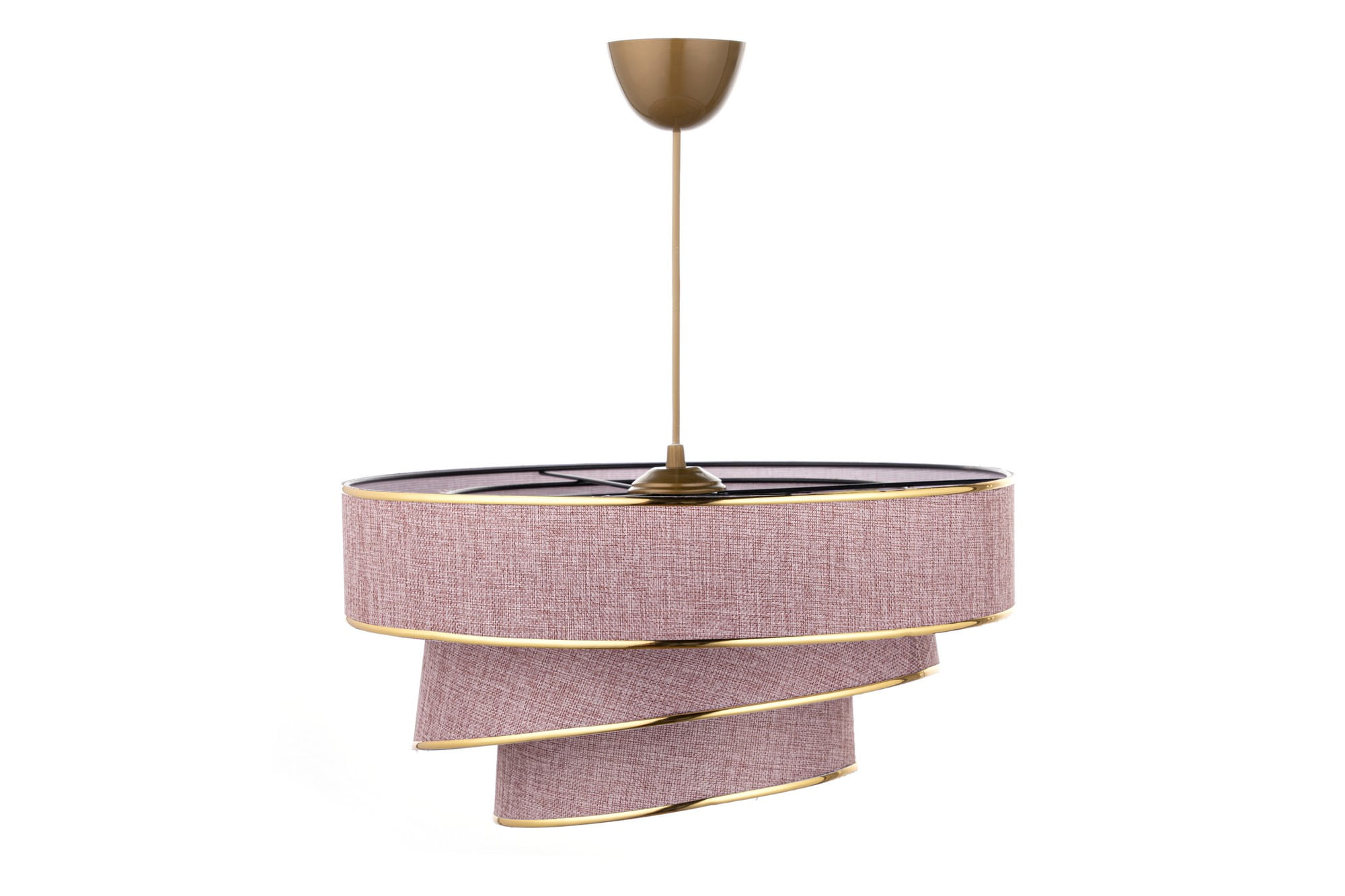 Candelabru, Opviq, bumbac, pudra aurie, 40x40x72 cm