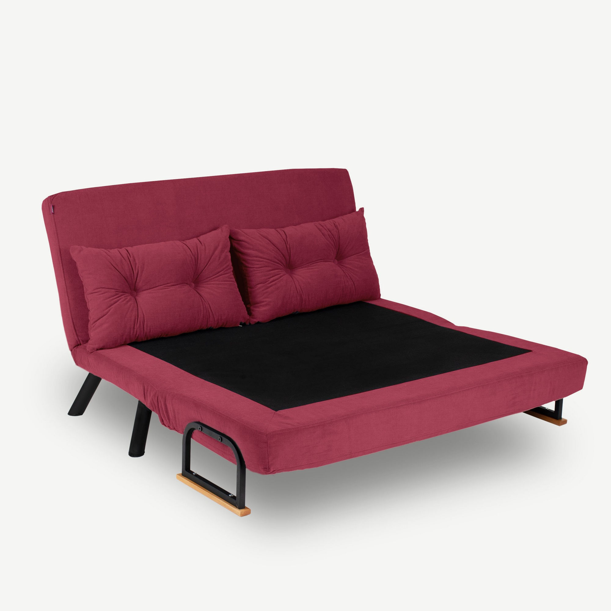Canapea extensibila, Hanah Home, metal, maro, 175x133 cm — imaginea 6