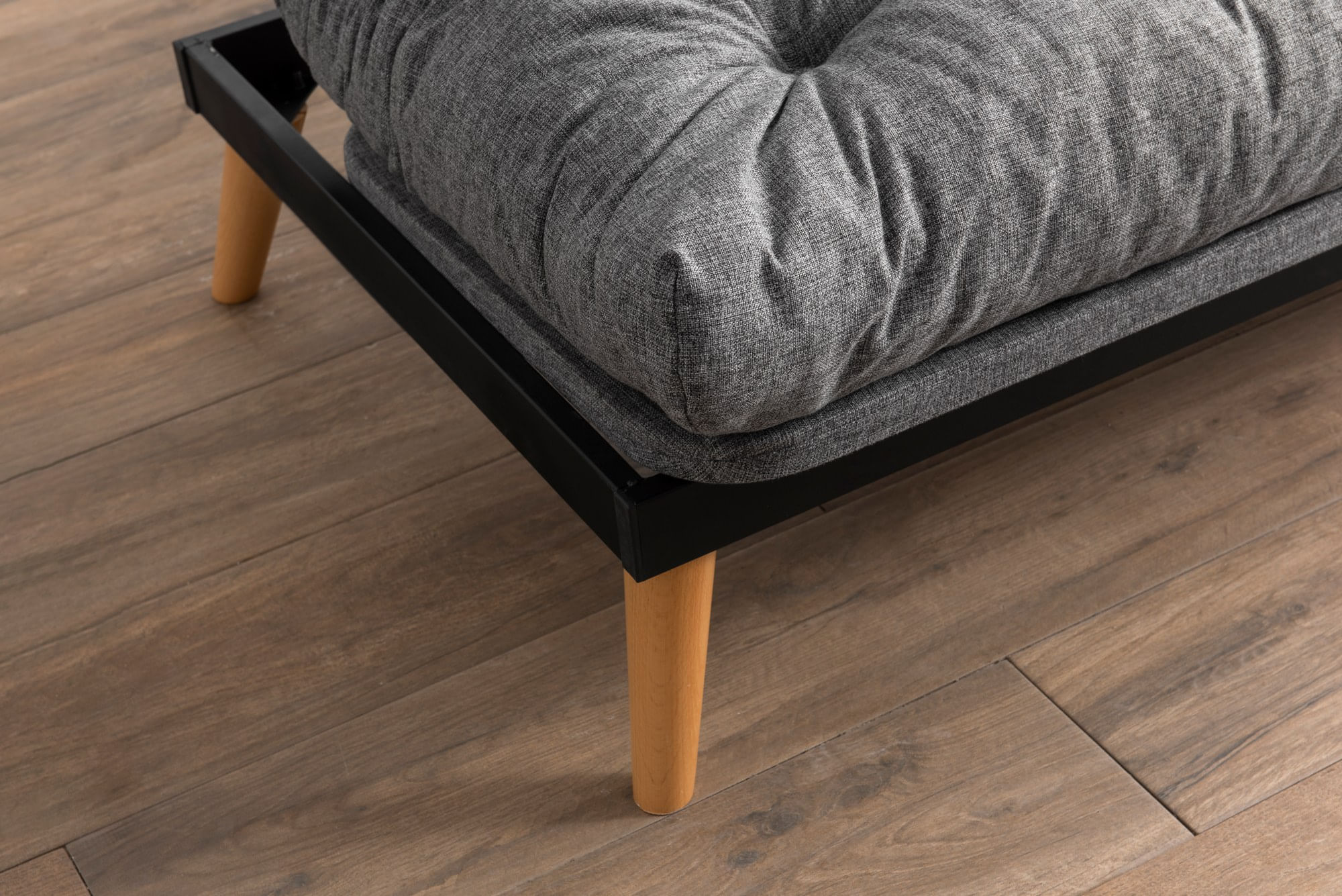 Canapea extensibila, Atelier Del Sofa, stofa in, gri deschis, 185x82x92 cm — imaginea 4