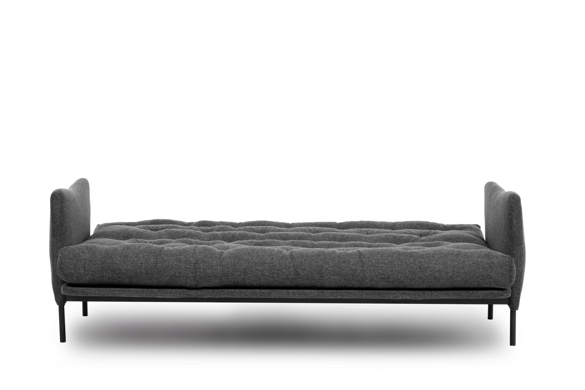 Canapea extensibila 3 locuri, Atelier Del Sofa, metal, stofa in, gri inchis, 200x92x82 cm — imaginea 5