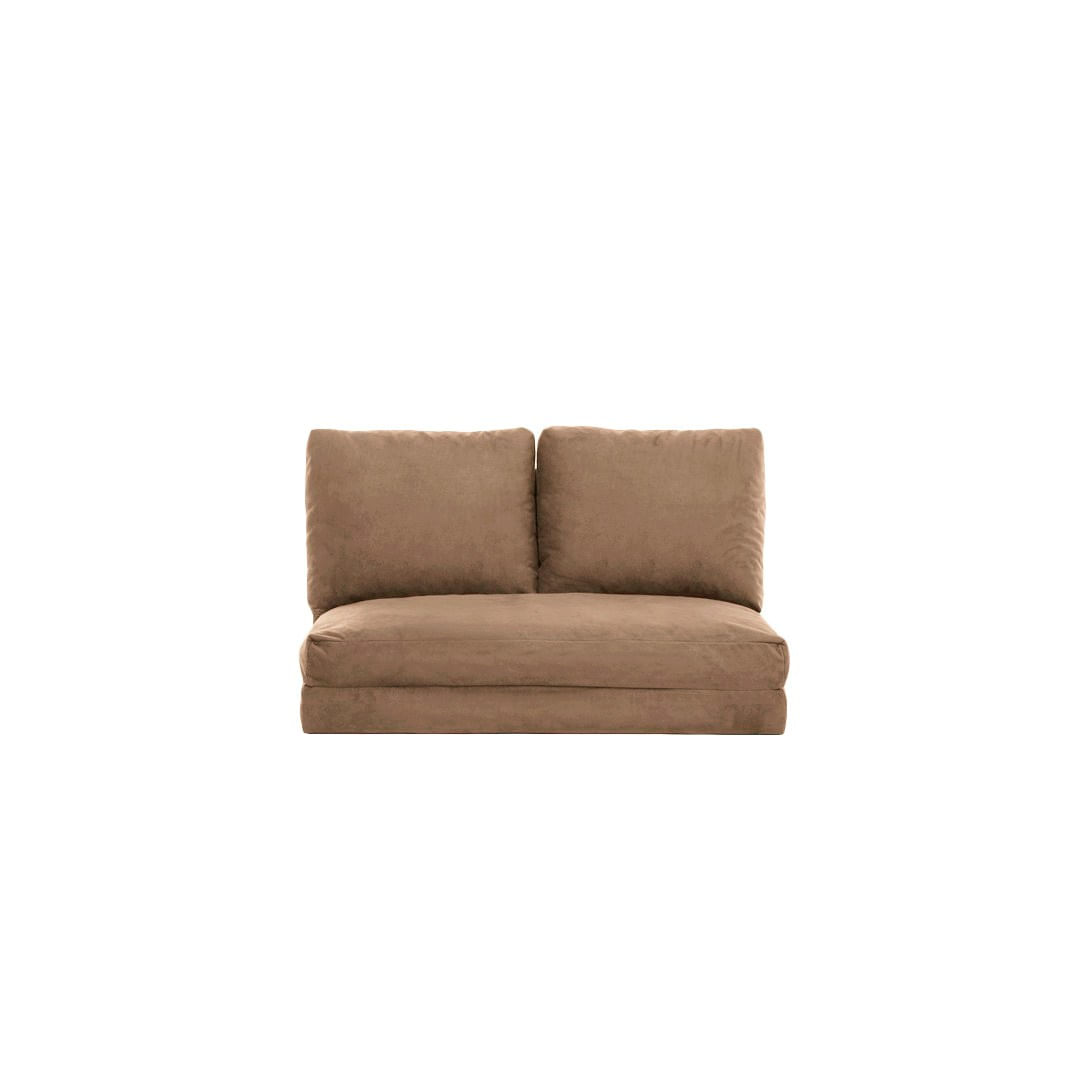 Canapea extensibila, Atelier Del Sofa, metal, poliester, maro deschis, 185x120 cm — imaginea 3