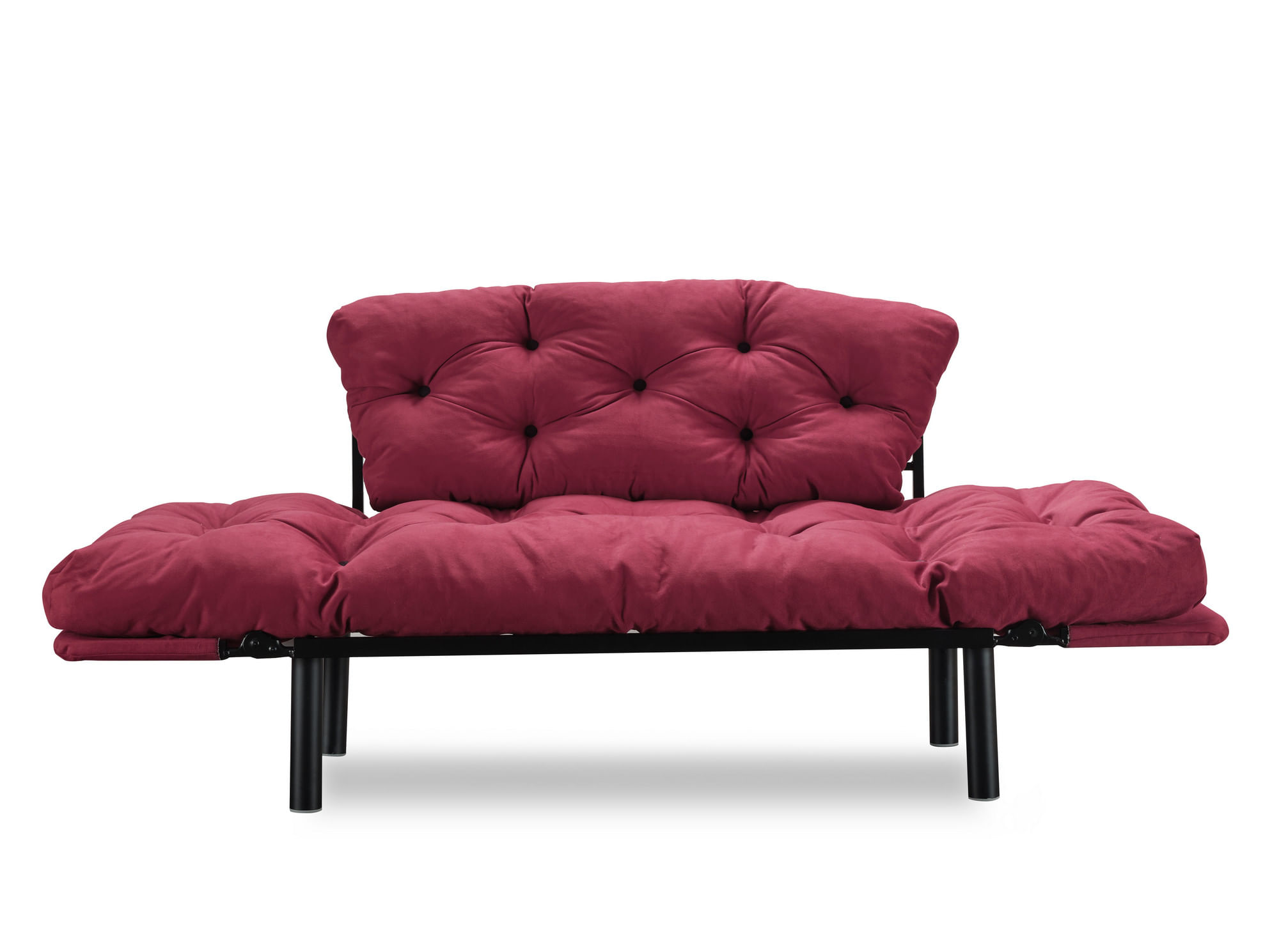 Canapea extensibila, Hanah Home, metal, maro, 155x80x70 cm — imaginea 5