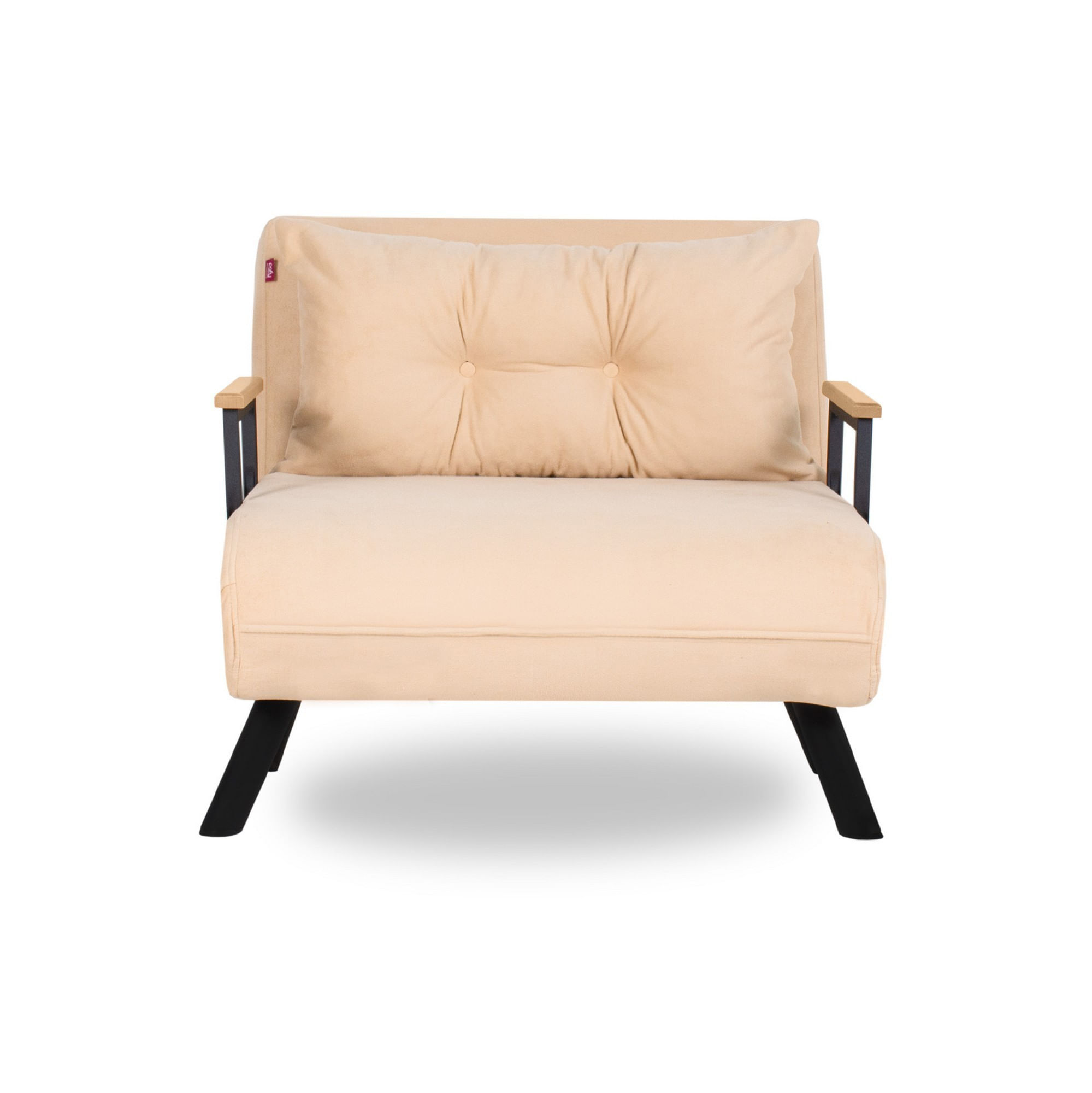 Canapea extensibila, Atelier Del Sofa, metal, crem, 175x60 cm — imaginea 3