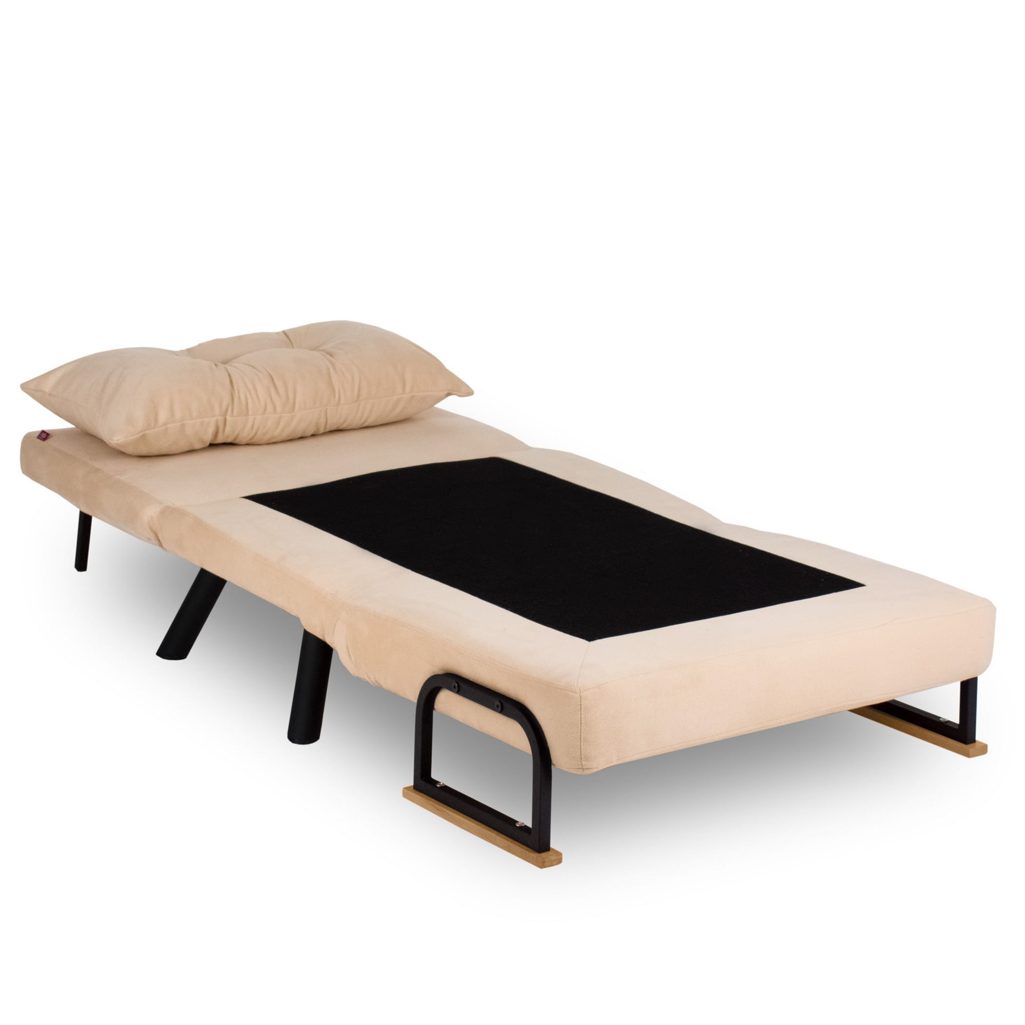Canapea extensibila, Atelier Del Sofa, metal, crem, 175x60 cm — imaginea 4