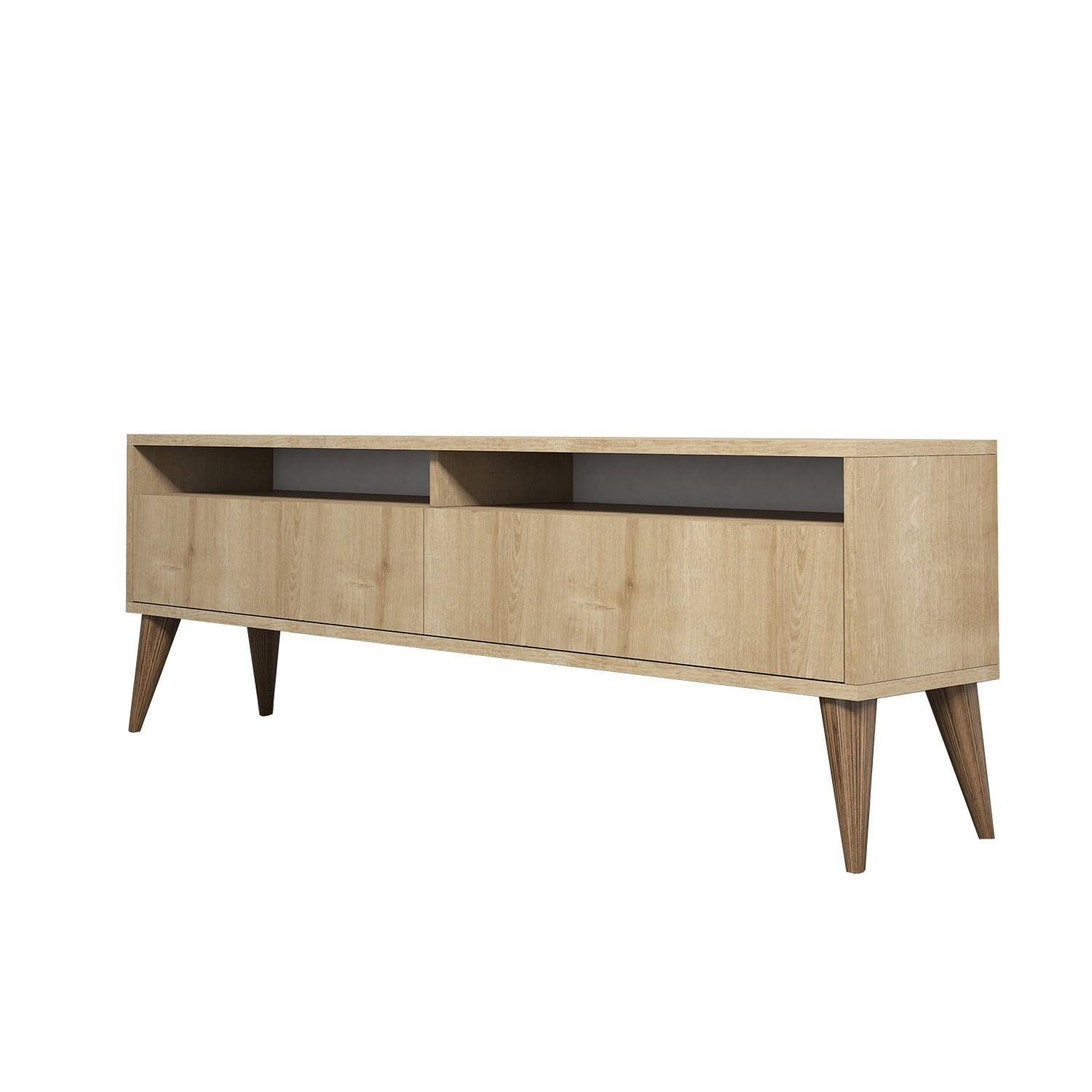 Comoda tv, Hanah Home, pal melaminat, stejar, 150x50x30 cm, 845HCT5510 — imaginea 2