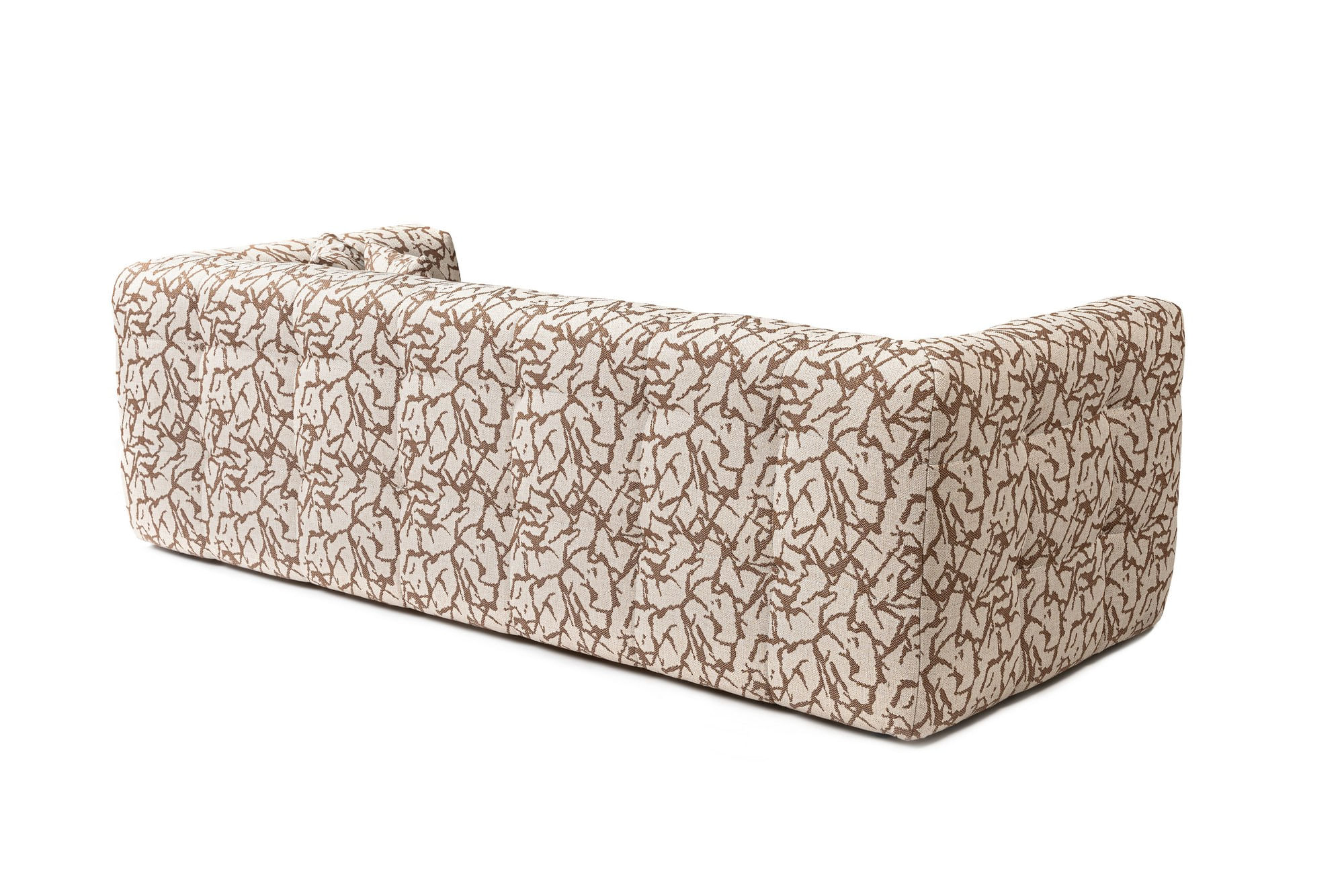 Canapea 3 locuri, Hanah Home, lemn fag si pal, cafeniu, 235x100x72 cm — imaginea 3